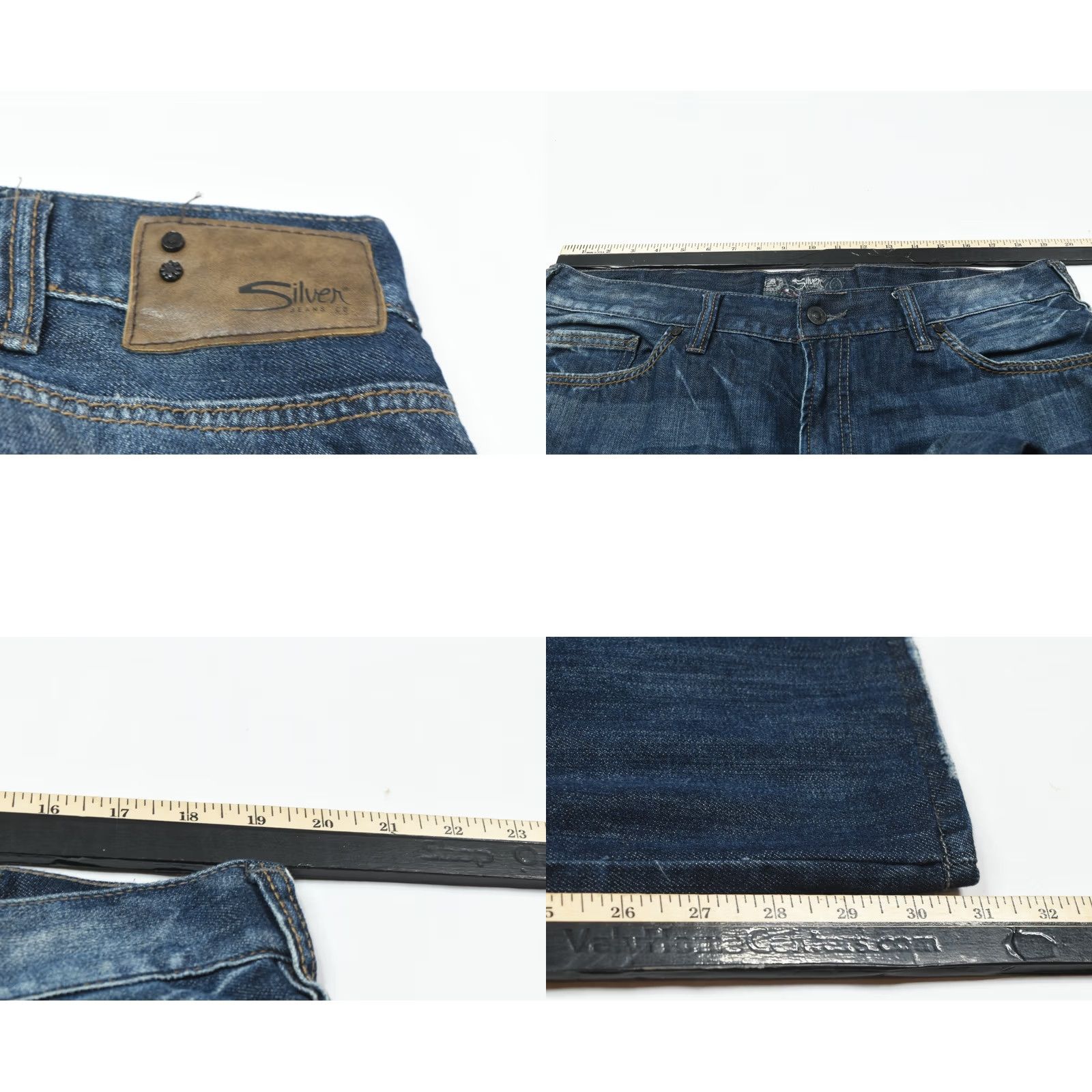 Silver Jeans Co. Silver Jeans Co NASH Boot Cut Jeans Mens 38x32 Blue Regular Fit Straight Leg 5-Pocket Denim Cotton Vintage No Size US 38 / EU 54 - 8 Thumbnail