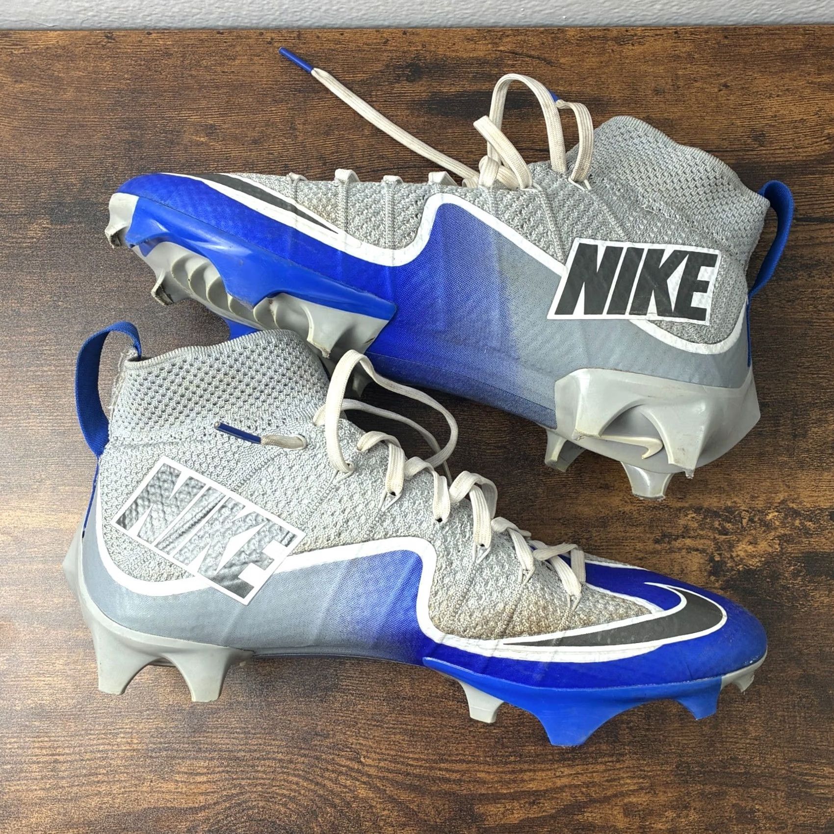Nike Nike Vapor Edge 360 Mens Size 9 Untouchable Football Cleats Wolf Grey Blue Nike Vapor Edge 360 Football Cleats Mens 9 Blue Wolf Grey Size US 9 / EU 42 - 2 Thumbnail