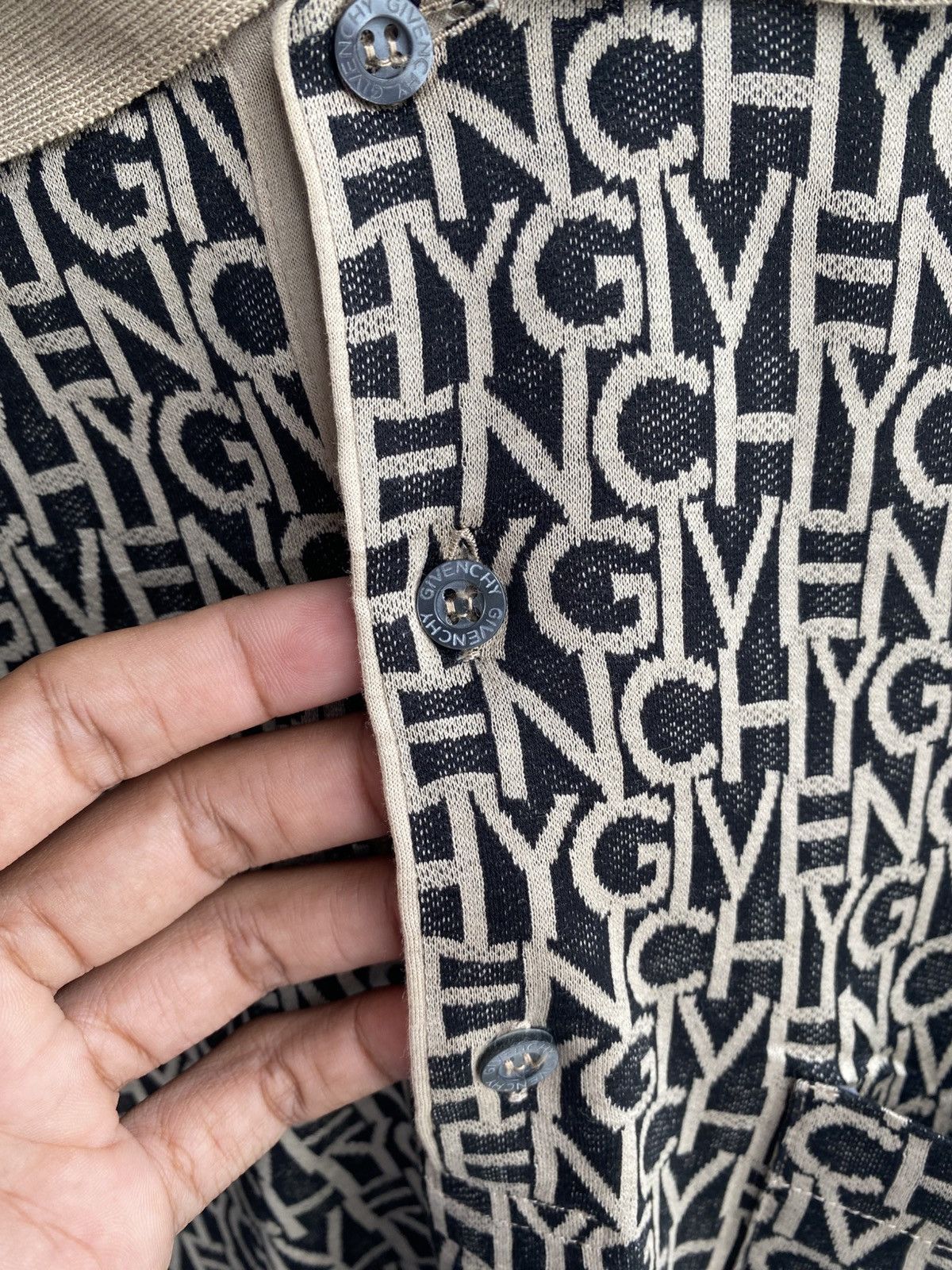 Givenchy Vintage Givenchy Full Print Polo Tshirt Size US M / EU 48-50 / 2 - 5 Thumbnail