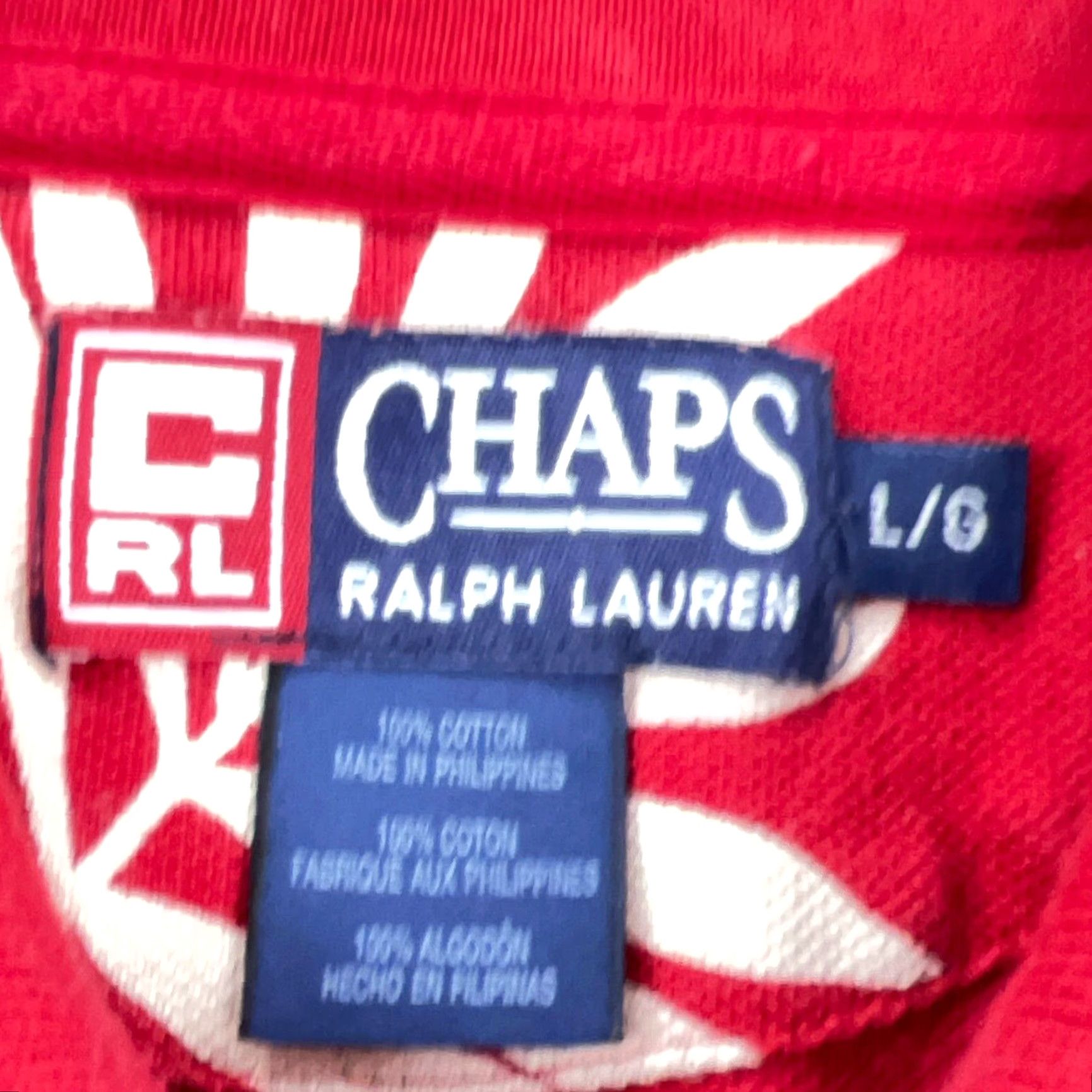 Chaps VINTAGE Chaps Ralph Lauren Polo Shirt Men Large Red Hawaiian Floral Rugby Y2K Shirt Mens Size US L / EU 52-54 / 3 - 2 Thumbnail