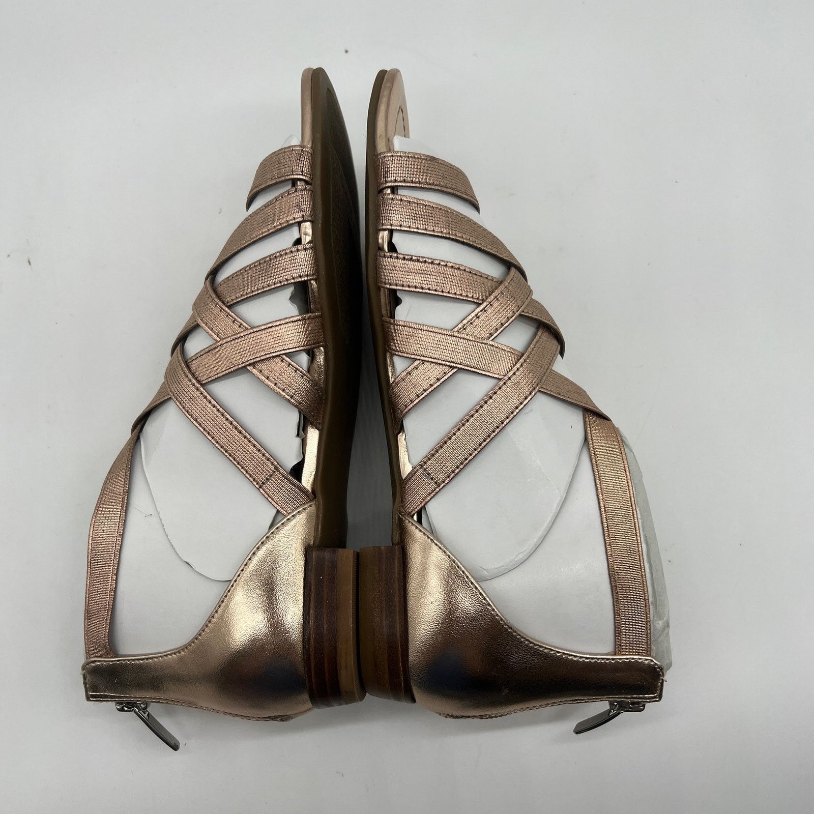 Other Marc Fisher Cross Weave Stretch Sandals Size 6 M Rose Gold Size US 6 / IT 36 - 3 Thumbnail