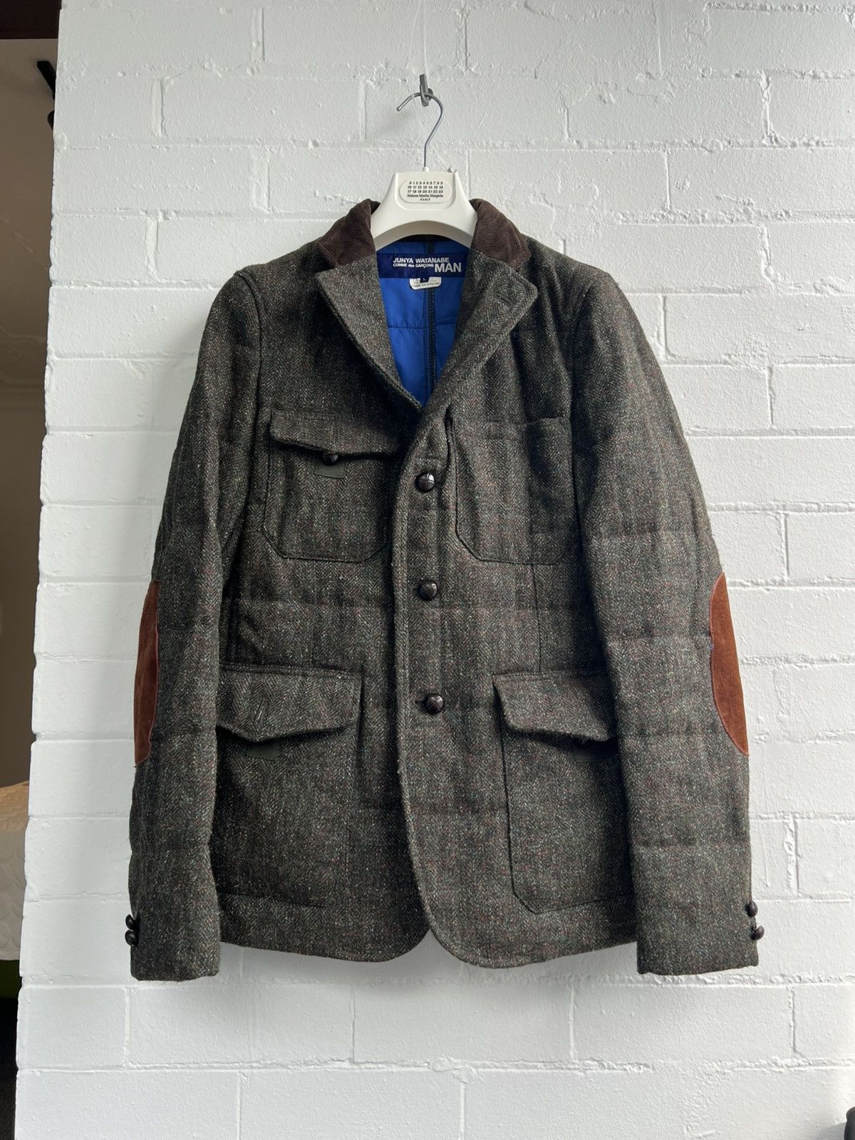 Junya Watanabe Junya watanabe green tweed padded jacket Size US M / EU 48-50 / 2 - 5 Thumbnail