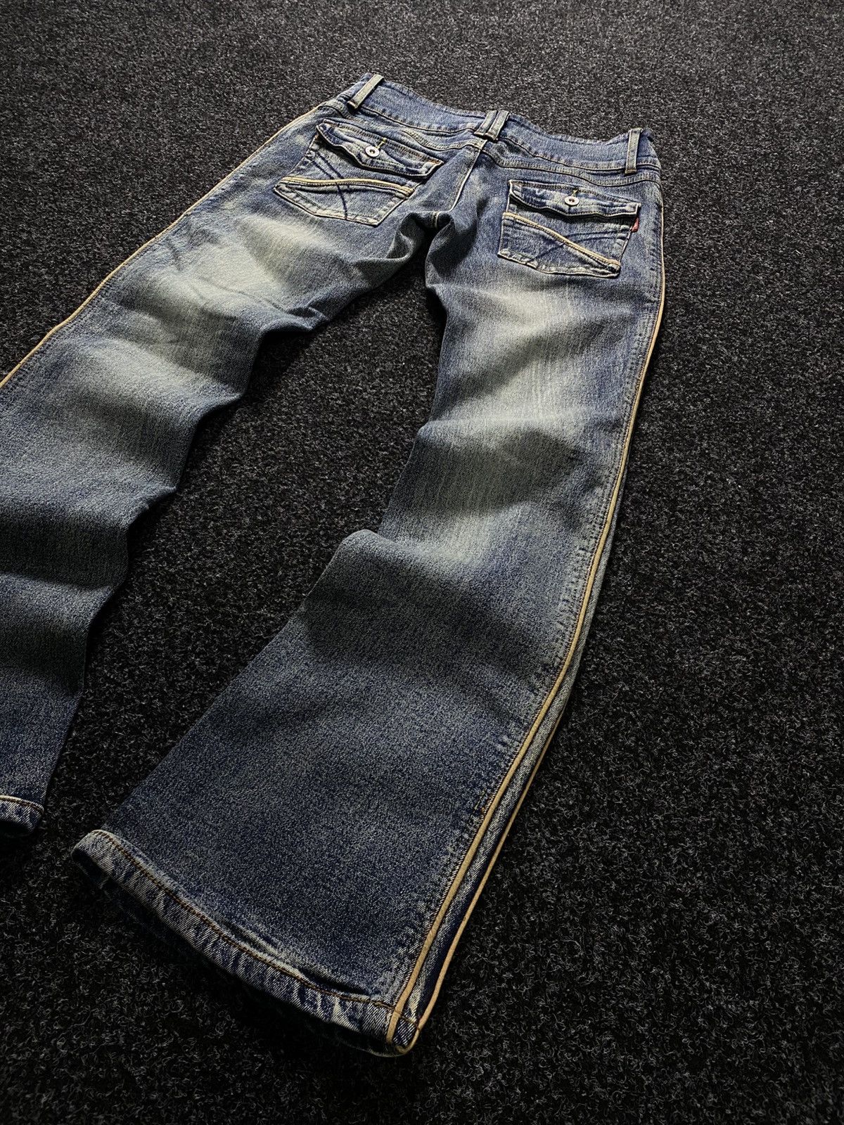 Hysteric Glamour × If Six Was Nine × Le Grande Bleu (L.G.B.) Vintage 90s japan flared mid wash denim y2k style Size 31" - 11 Thumbnail