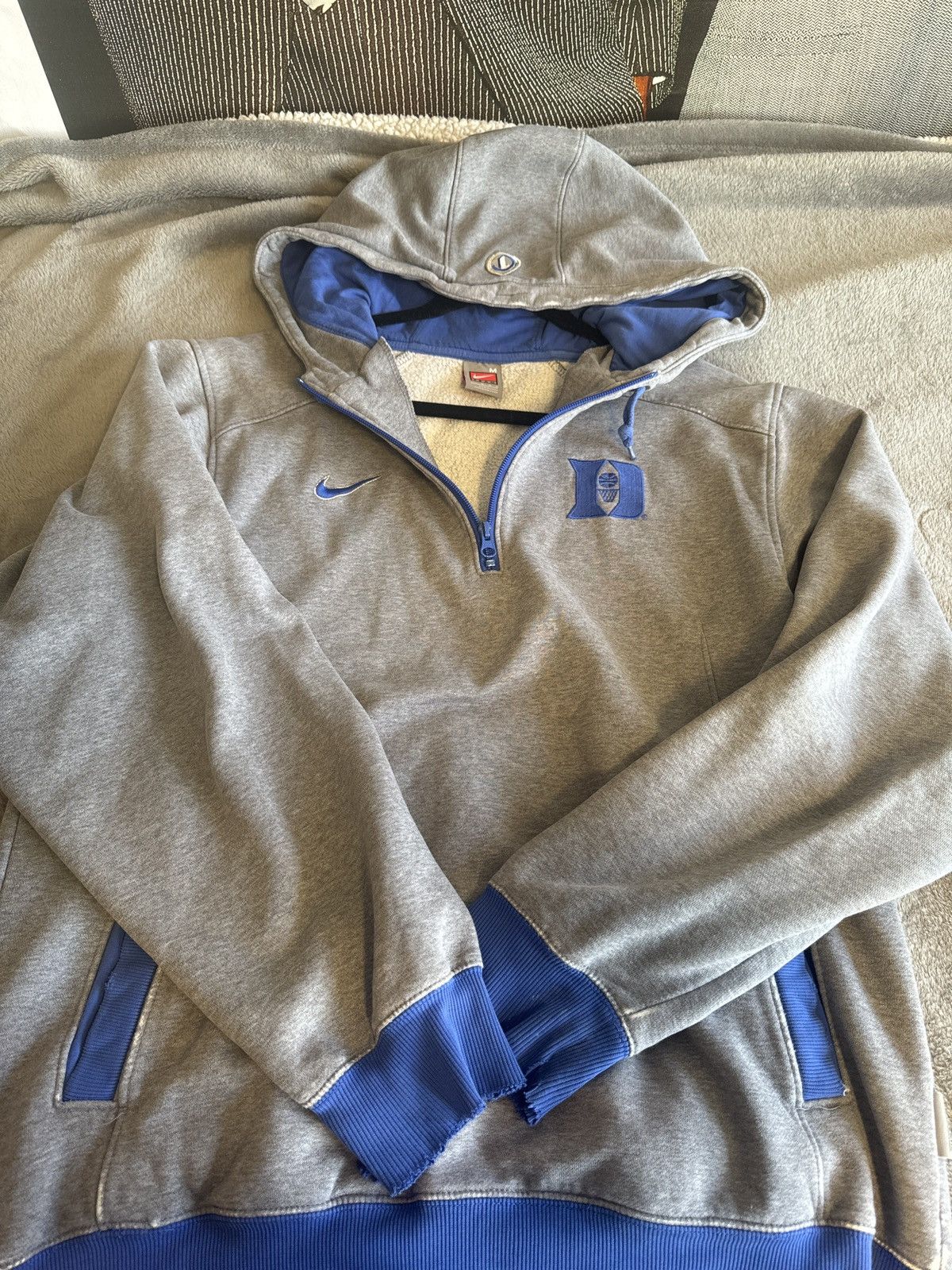 Nike × Vintage Nike X Duke Basketball Vintage 90s Pull Over Size US M / EU 48-50 / 2 - 2 Thumbnail