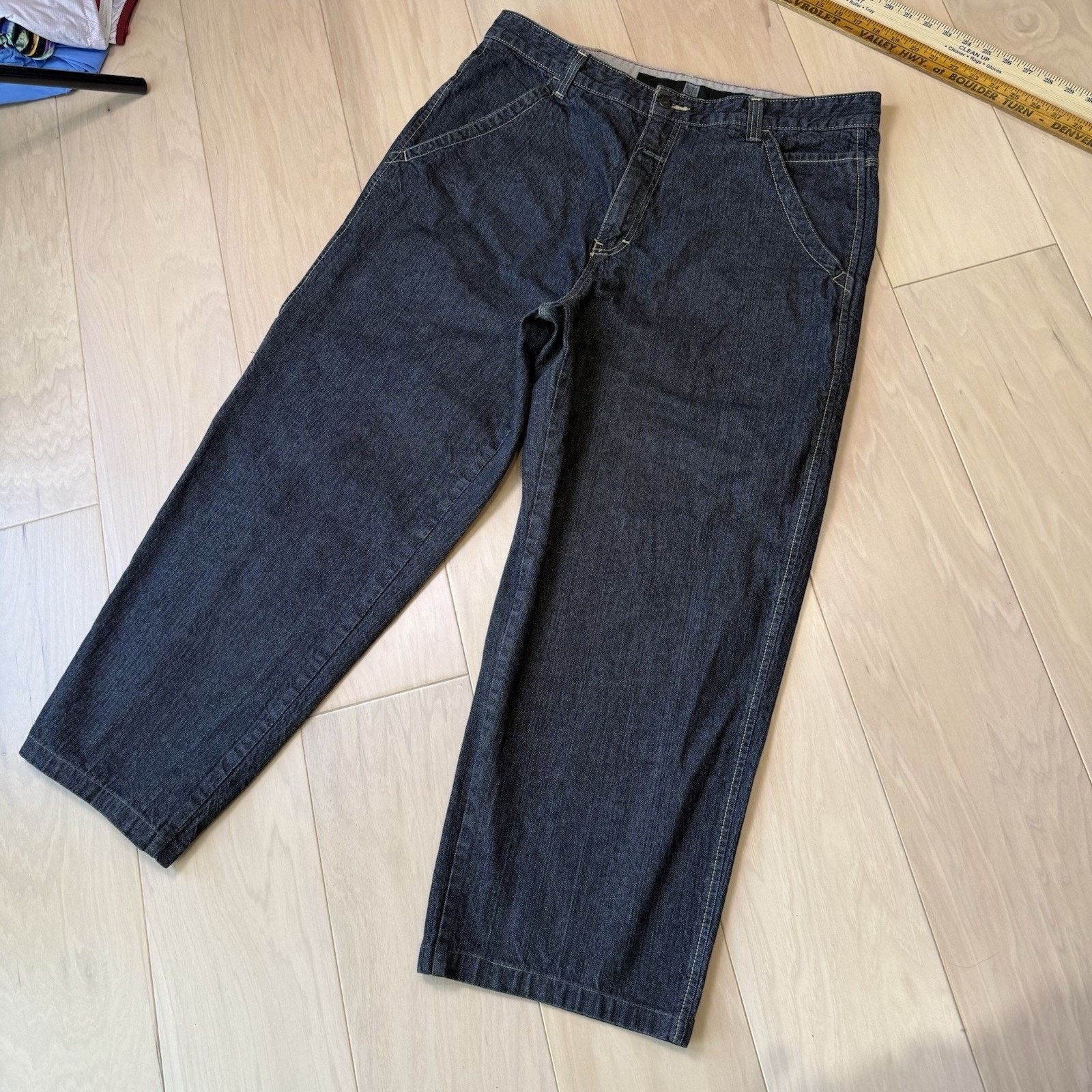 Marithe + Francois Girbaud Vintage Marithe Francois Girbaud Carpenter Pants 38 Black Size US 38 / EU 54 - 11 Thumbnail