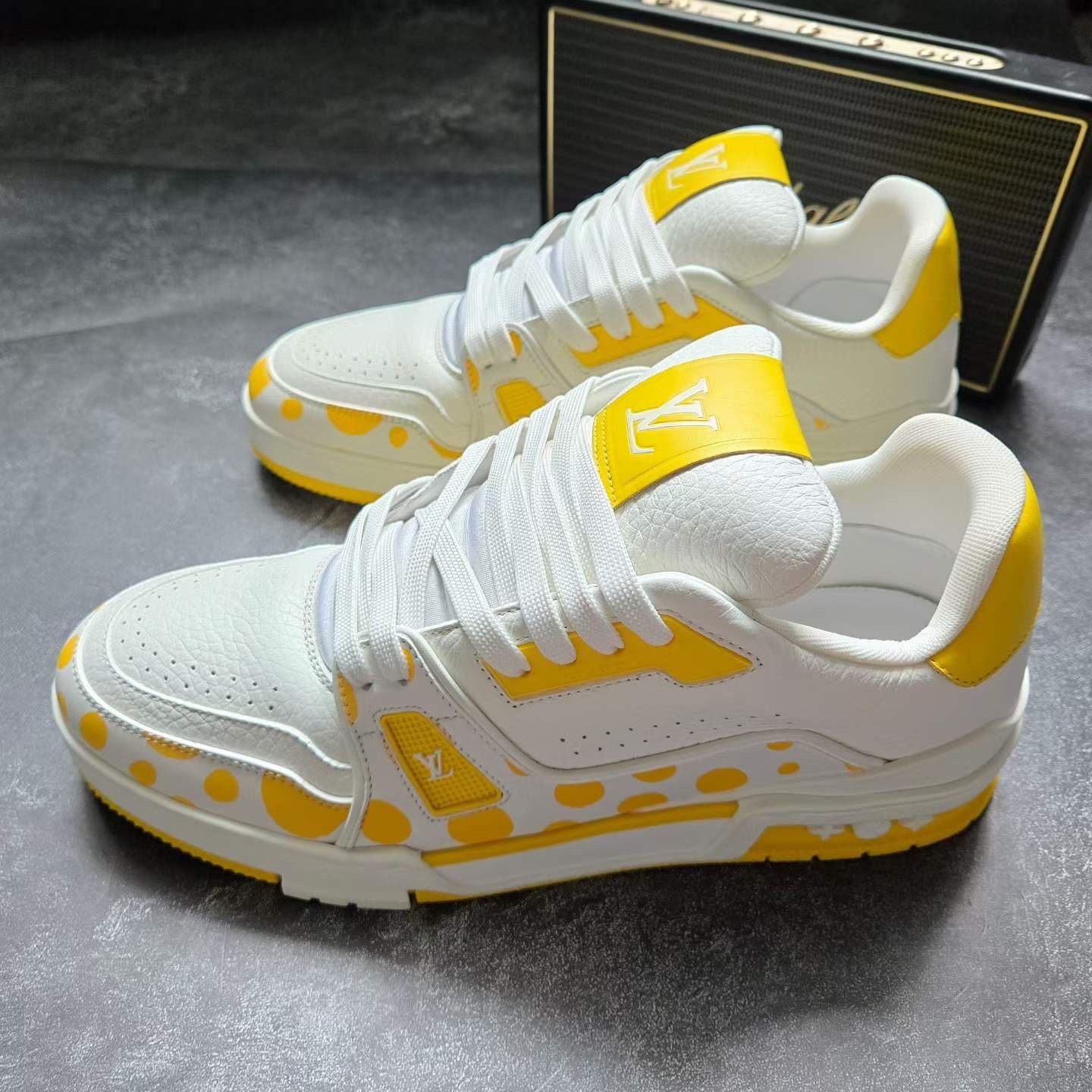 Louis Vuitton Louis Vuitton Training Yellow Lowtop Sneakers 9 Men Size US 9 / EU 42 - 1 Thumbnail