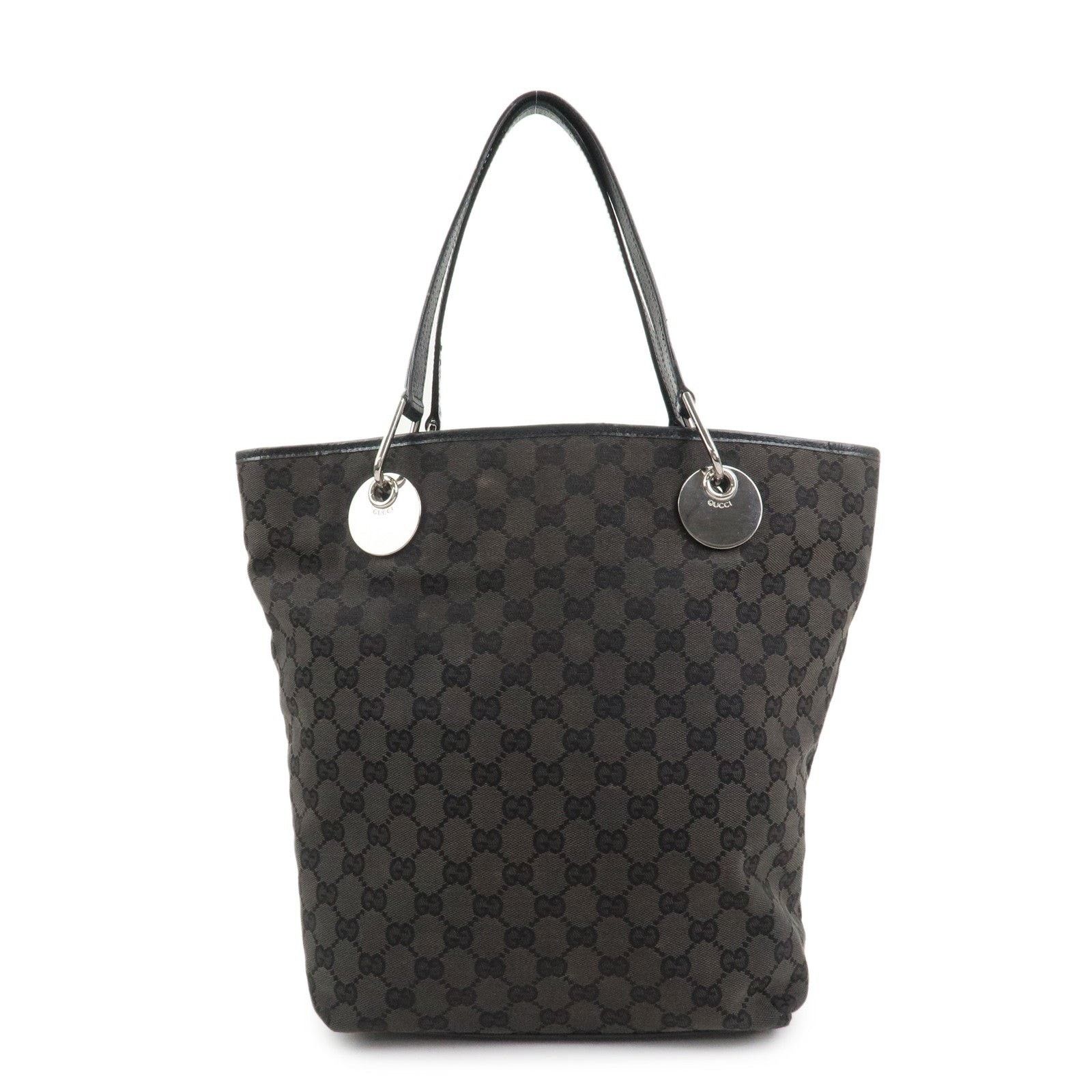 Gucci Gucci GG Canvas Tote Black Size ONE SIZE - 1 Thumbnail
