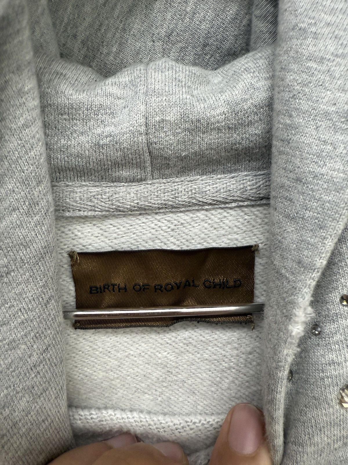 Birth of Royal Child Birth Royal Child Grey Crystal Hoodie Size US M / EU 48-50 / 2 - 9 Thumbnail