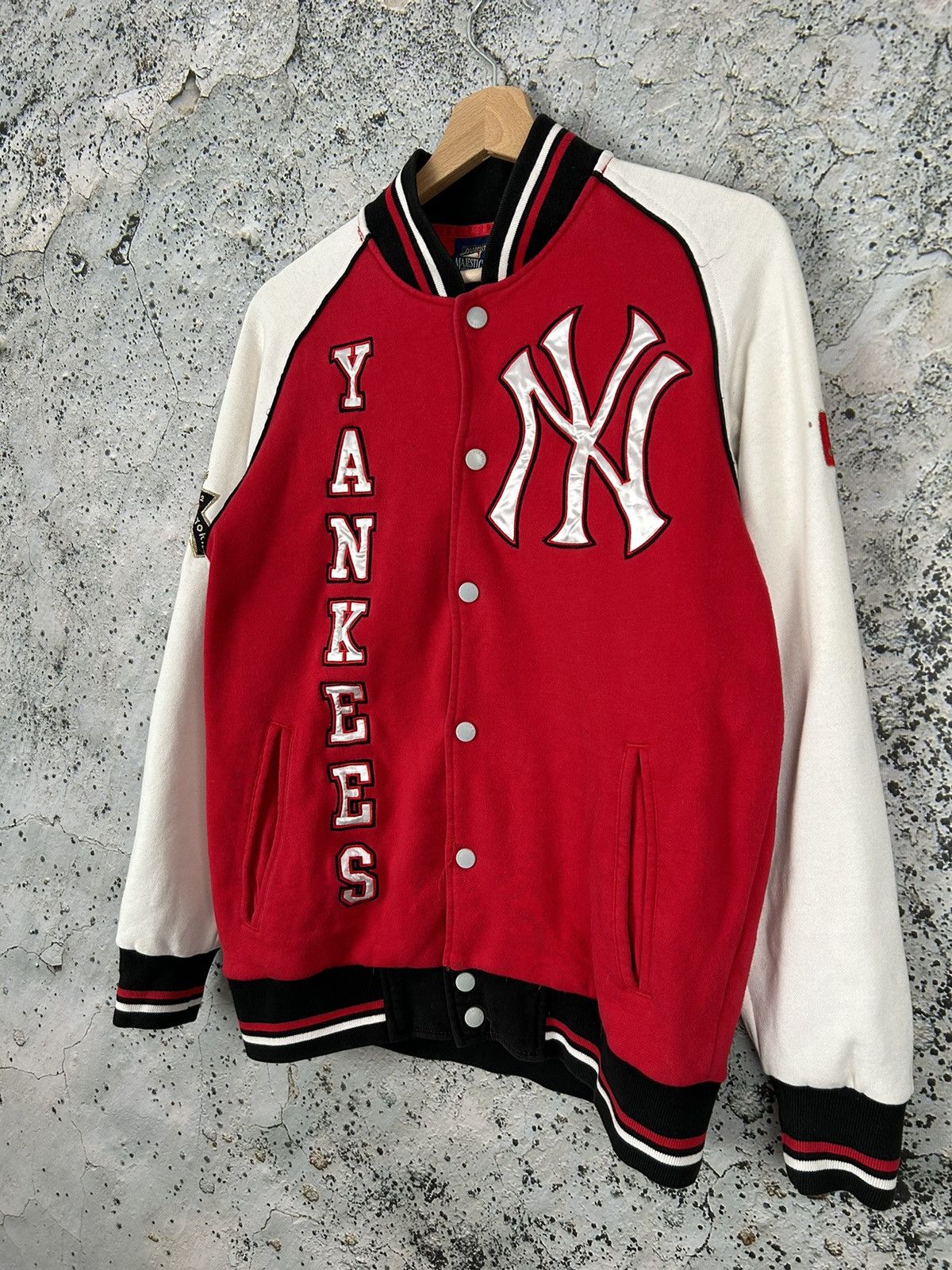 Majestic Vintage Varsity Sweatshirt Majestic New York Yankees 90s MLB Size US M / EU 48-50 / 2 - 2 Thumbnail