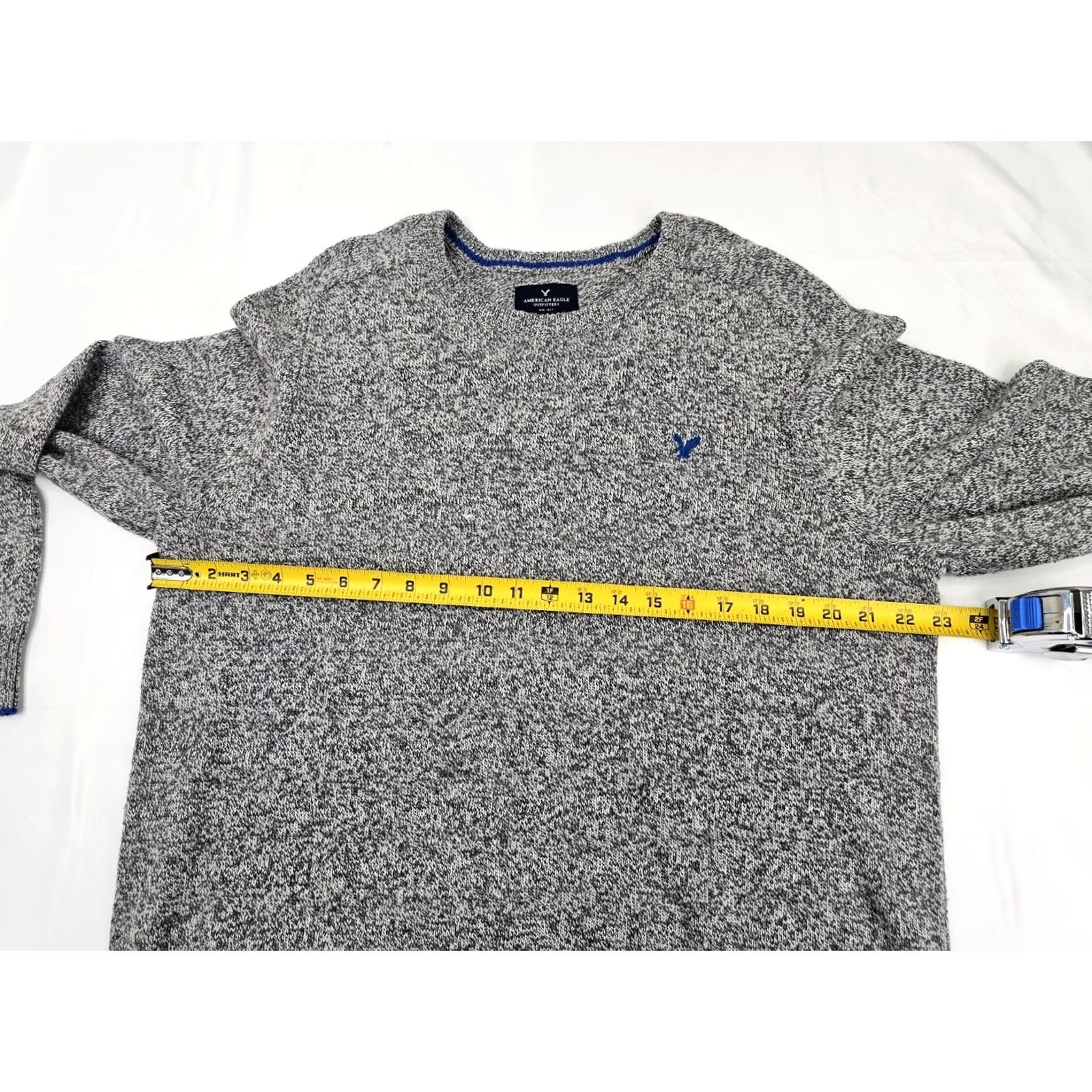 American Eagle Outfitters VINTAGE American Eagle Outfitters Wool Blend Crew Neck Pullover Sweater Men XLT Heather Gray Size US XL / EU 56 / 4 - 6 Thumbnail