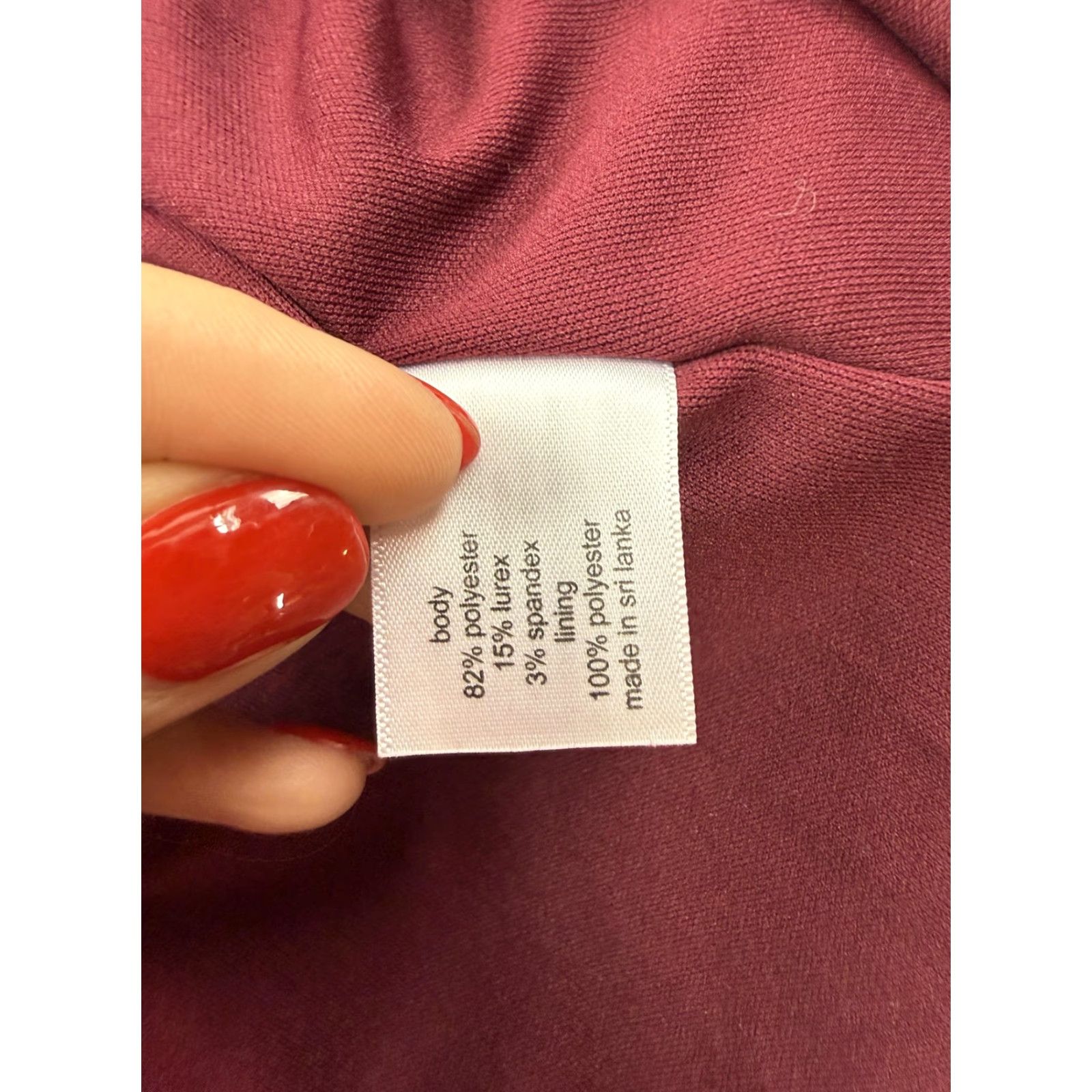 Vintage Lane Bryant Dress Womens 18/20 Red Glitter Stripe Knit Sleeveless Fit & Flare A-Line Knee-Length Party/Cocktail Size XXL / US 16-18 / IT 52-54 - 6 Thumbnail