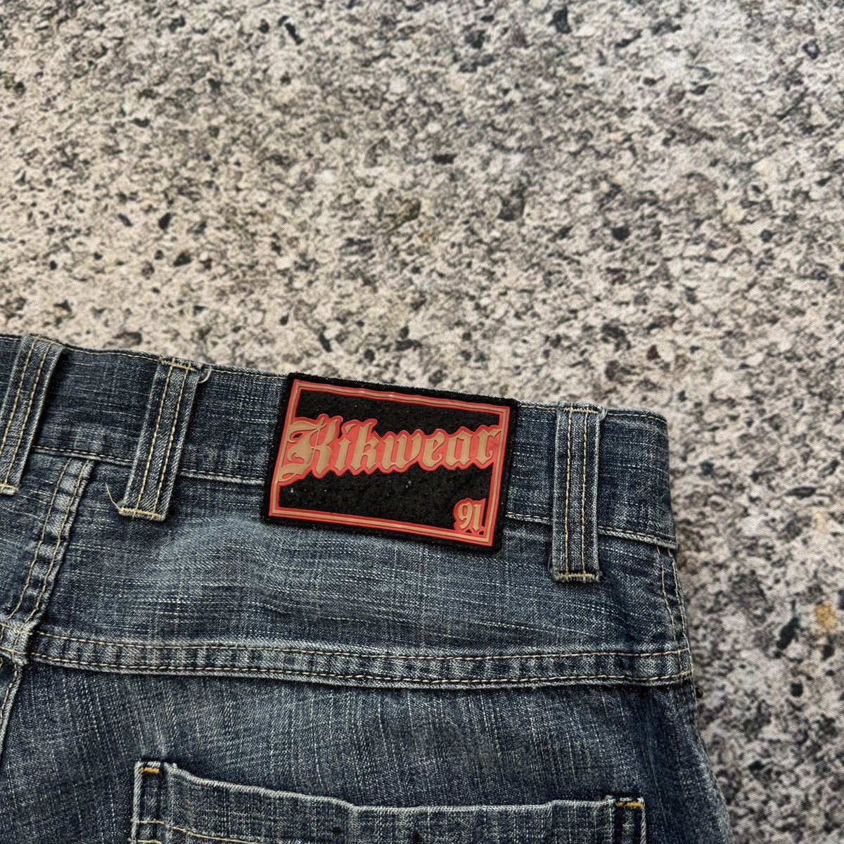 Vintage Y2K Kikwear Denim Cargo Pocket Shorts Grunge Jnco Skater Size US 34 / EU 50 - 6 Thumbnail
