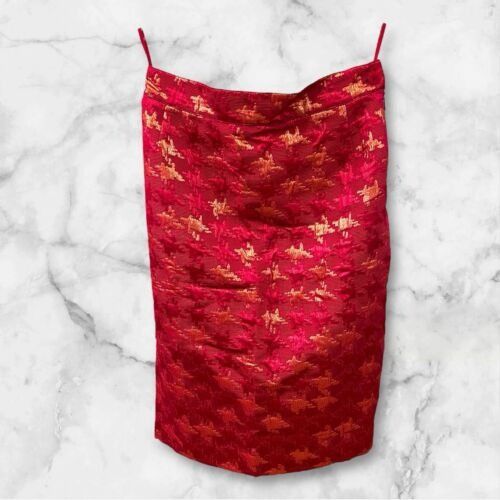 Christian Lacroix Christian Lacroix LUXE Auth 12 US 40 EU Red Gold Brocade Sui Size XL / US 12-14 / IT 48-50 - 2 Thumbnail