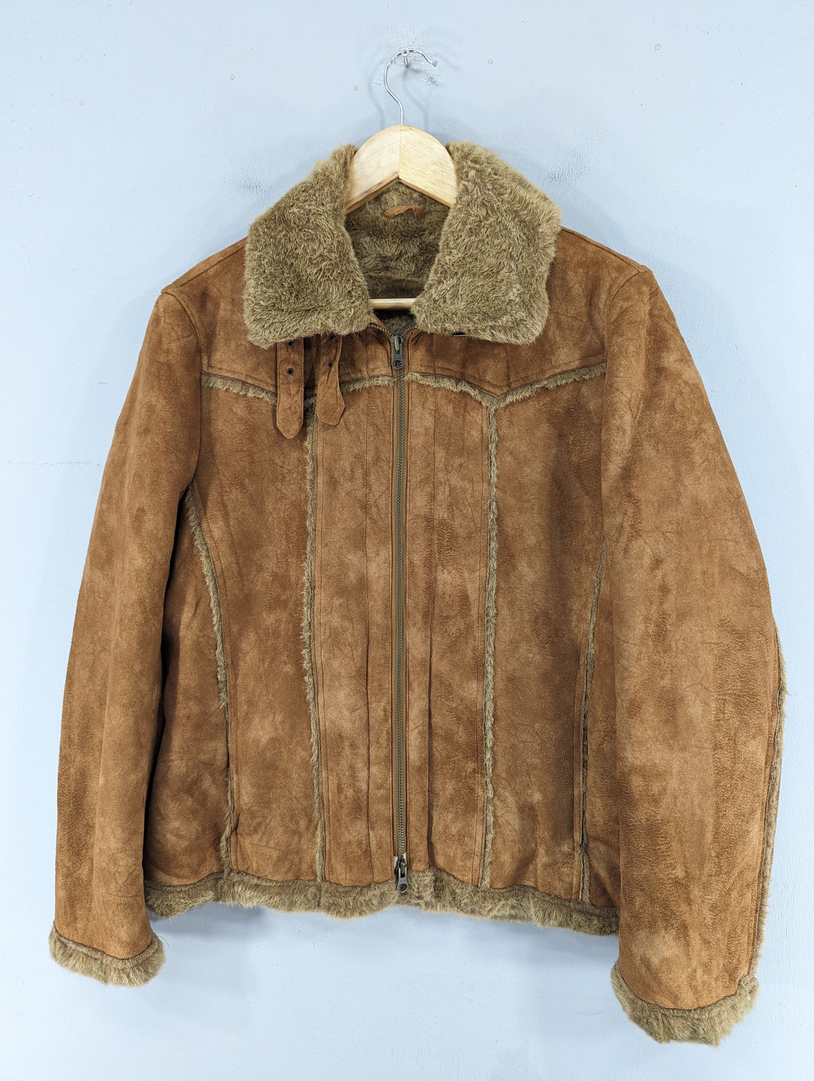 semanticdesign Vintage Semantic Design Faux Fur Motorcycle Style Jacket Size US M / EU 48-50 / 2 - 2 Thumbnail