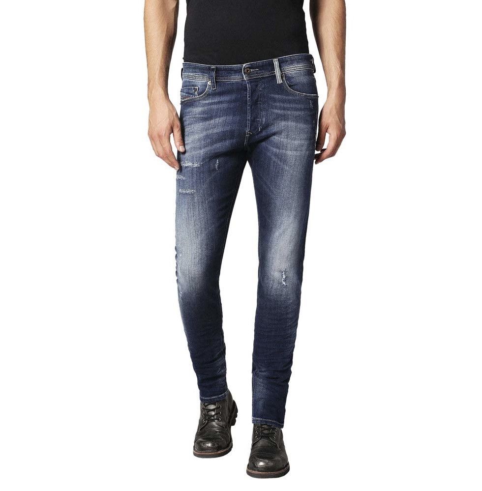 image of Diesel 084Gf Tepphar Slim-Carrot Blue Denim Jeans Rrp - $228, Men's (Size 31)