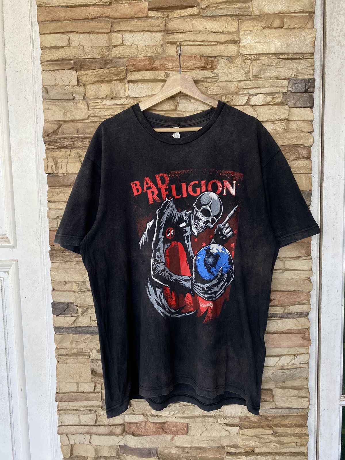 Vintage Bad Religion Punk Band Tees Crazy Distressed Faded