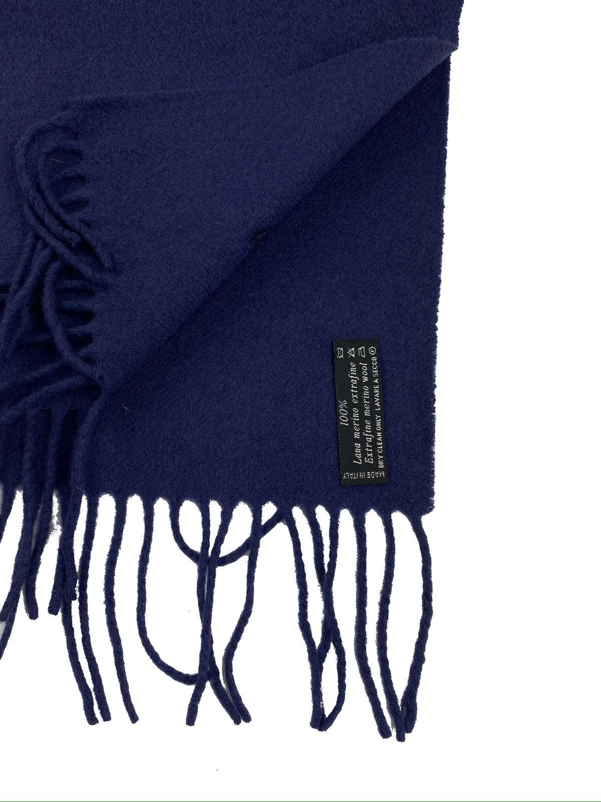 Moschino MOSCHINO UNISEX 100% MERINO WOOL BLUE SCARF MADE IN ITALY Size ONE SIZE - 5 Thumbnail