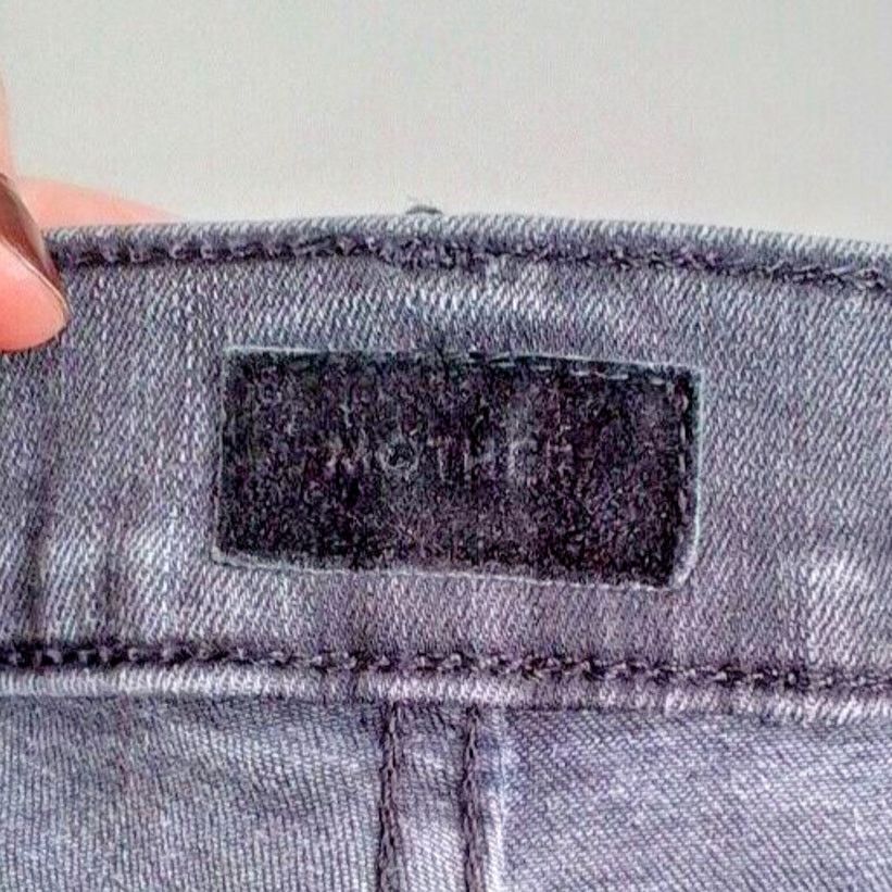 MOTHER Mother Denim Jeans Women's 25 Black The Hutsler Ankle Fray Size 25" / US 0 / IT 36 - 7 Thumbnail