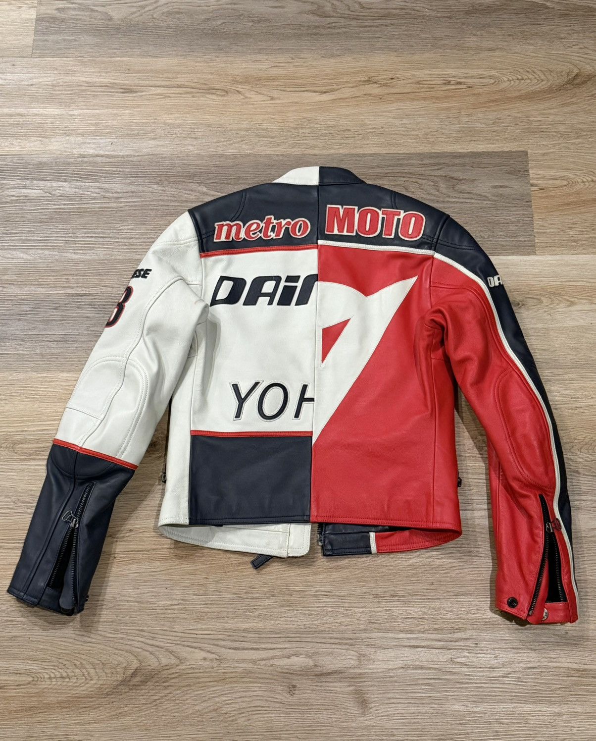 Yohji Yamamoto AW04 Y’s x Dianese Metro Moto Split Leather Racer Jckt Size US XXS / EU 40 - 2 Thumbnail