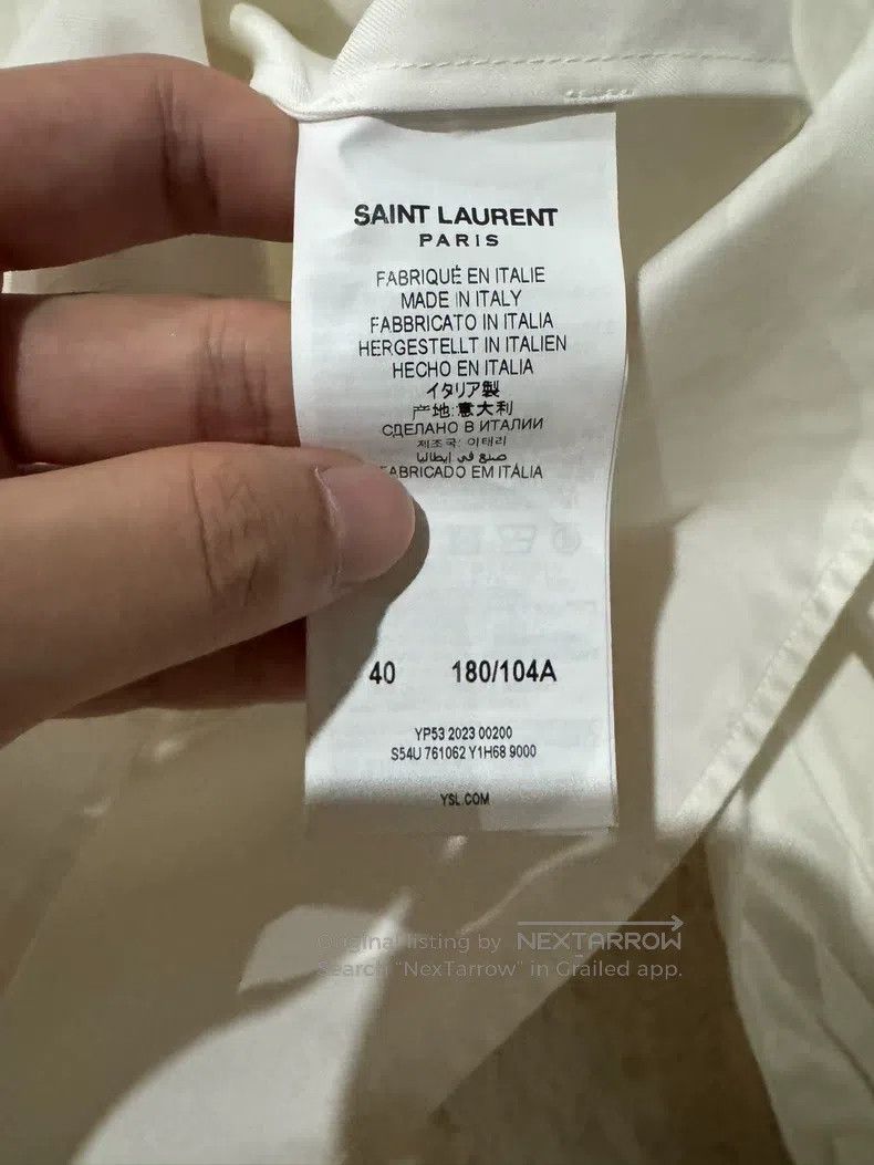 Saint Laurent Paris Saint Laurent Paris size 40 Large Butterfly Bow Tie Shirt Size S / US 4 / IT 40 - 5 Thumbnail