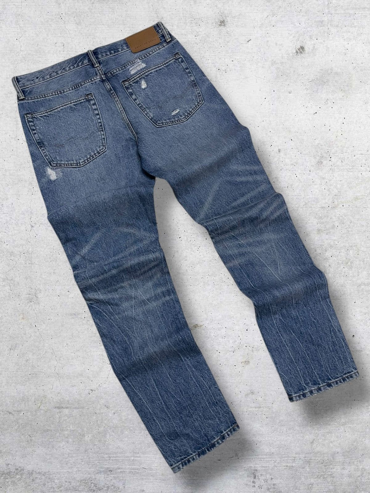 American Eagle Outfitters DESIGNER AMERICAN EAGLE X KEITH HEARING PATCHWORK BORO DENIM Size US 32 / EU 48 - 9 Thumbnail
