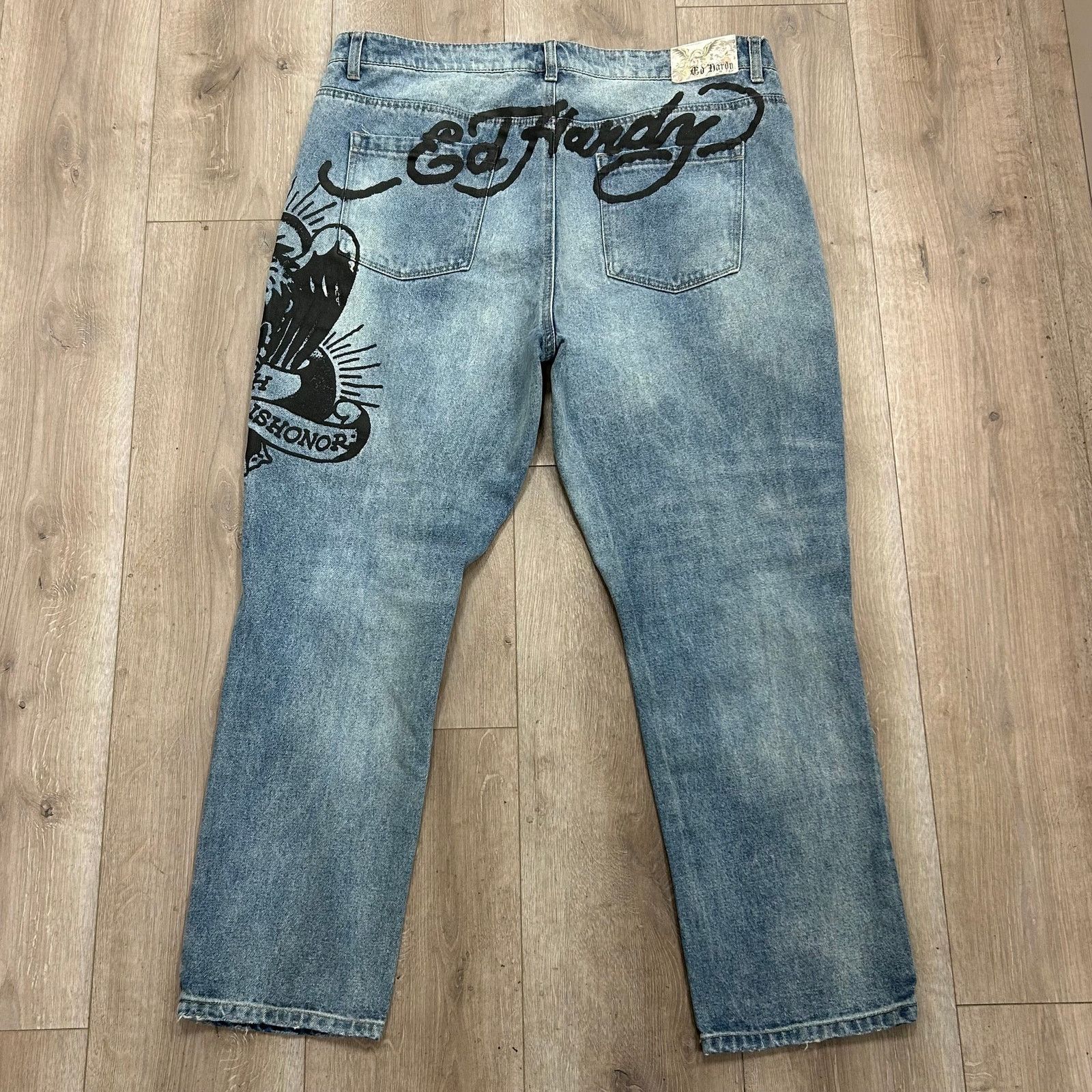 Ed Hardy Ed Hardy Death Before Dishonor Denim Jeans size 40 B4 Size US 40 / EU 56 - 4 Thumbnail