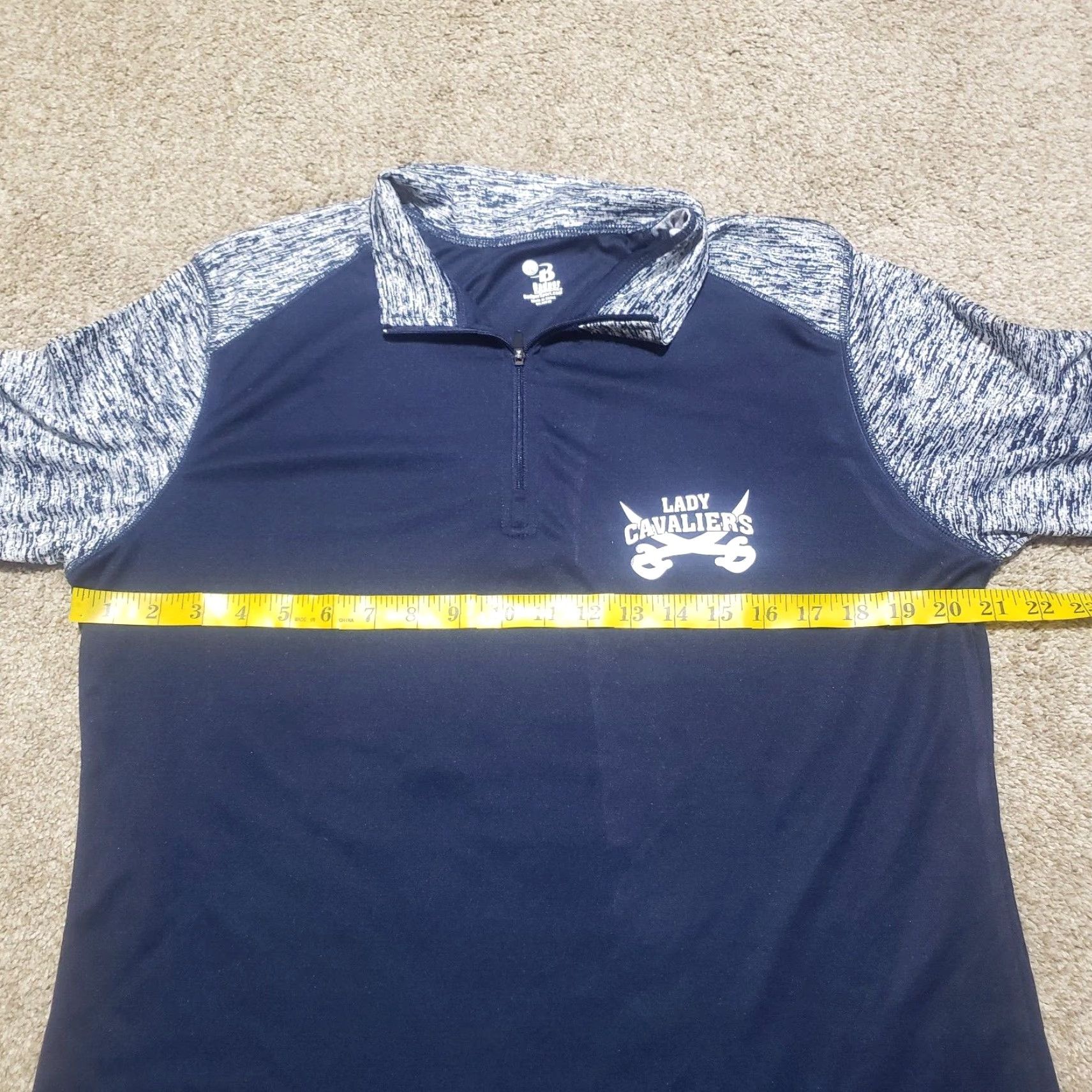 Gildan VINTAGE UVA Virginia Lady Cavaliers Shirt Blue Gray XL Women Zip Polo T-Shirt Logo Sports Dress? Size XL / US 12-14 / IT 48-50 - 4 Thumbnail