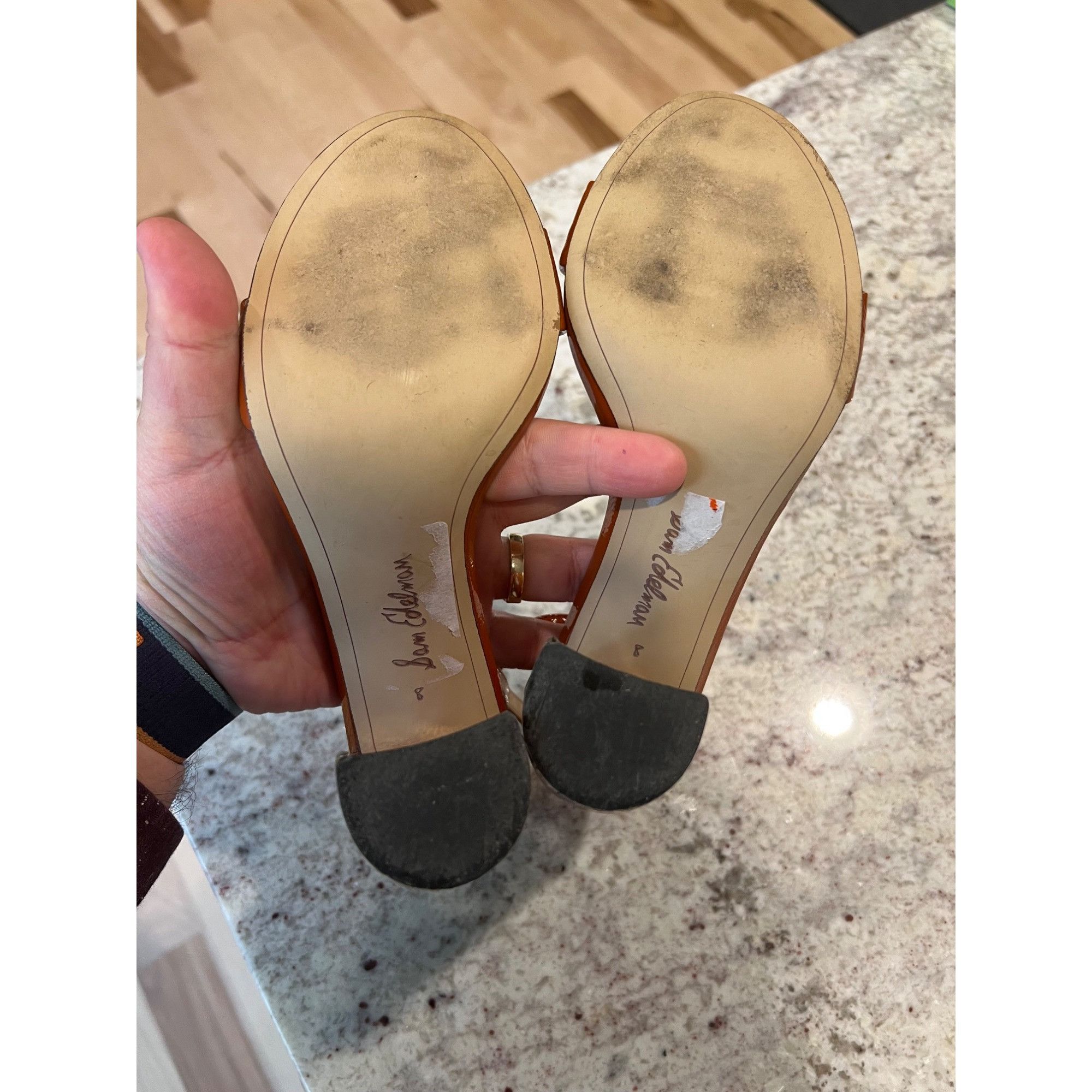 Sam Edelman SAM EDELMAN Womens Yaro Heel Sandal - Size 8 Size US 8 / IT 38 - 5 Thumbnail