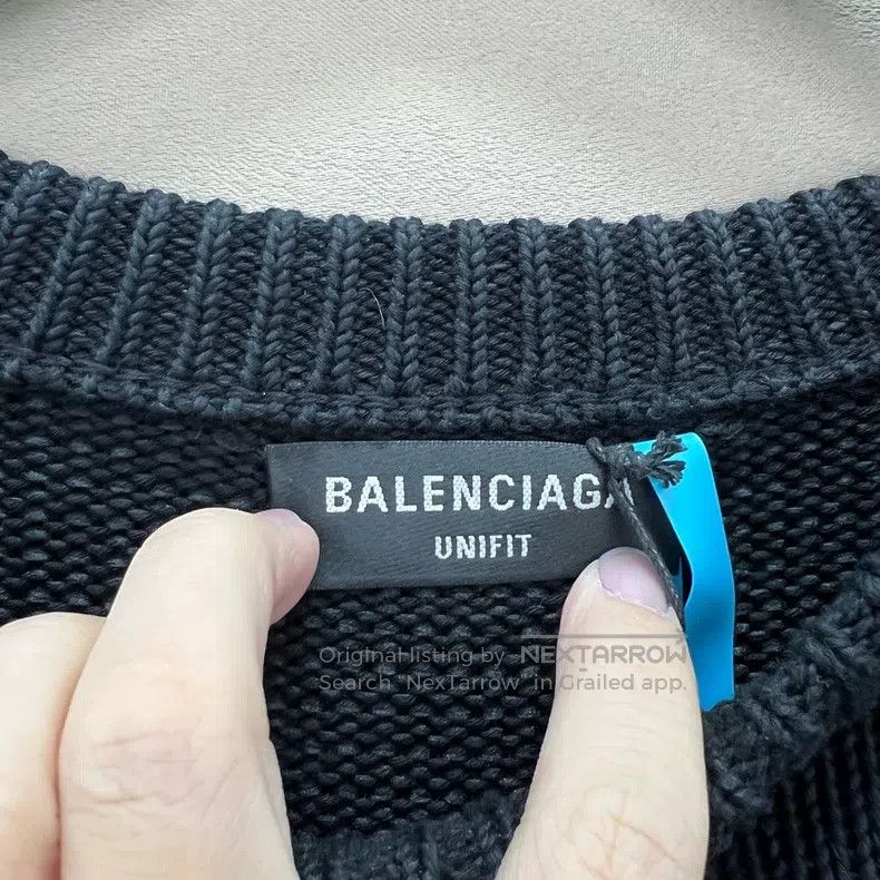 Balenciaga Balenciaga Wheat ears scissors shield embroidered black sw Size US S / EU 44-46 / 1 - 4 Thumbnail
