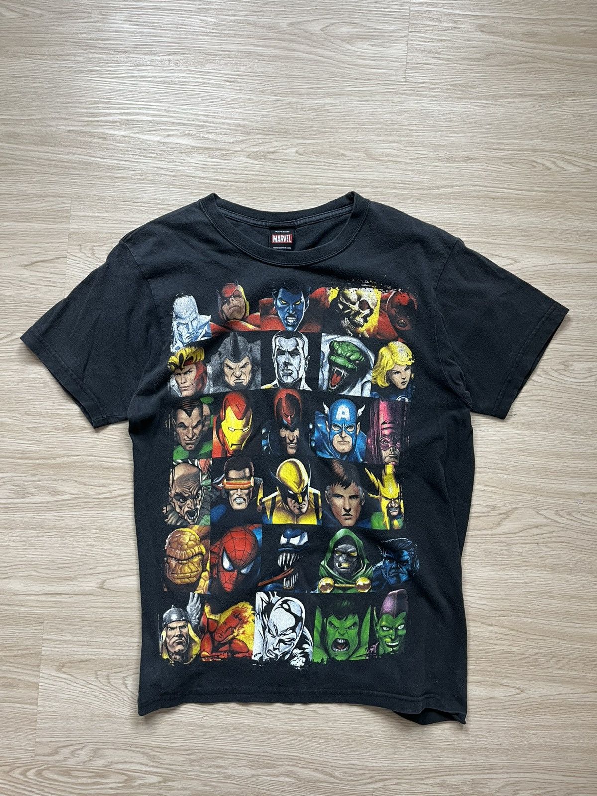 Mad Engine × Marvel Comics × Vintage Vintage Marvel Mad Engine Superheroes & Villains Collage Tee Size US S / EU 44-46 / 1 - 1 Thumbnail