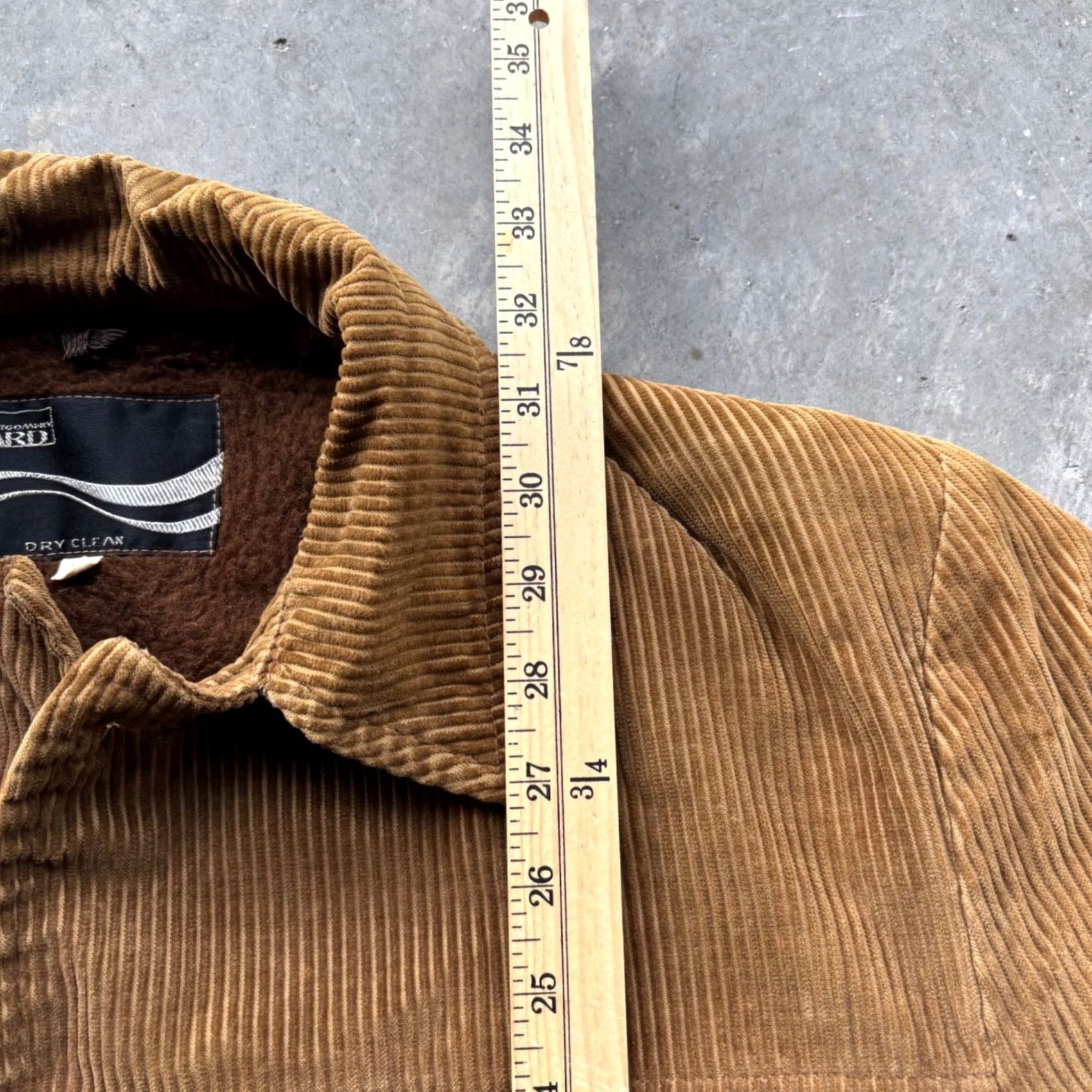 Vintage VINTAGE Montgomery Ward Corduroy Sherpa Lined Field Jacket Brown Mens Workwear Jacket Size US XXS / EU 40 - 4 Thumbnail