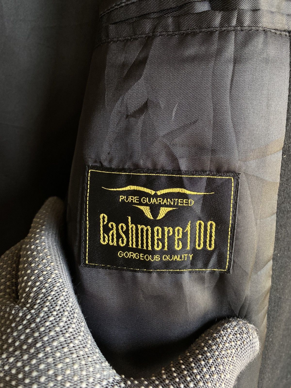 Vintage Vintage Black Cashmere Overcoat – 100% Cashmere Wool Size US M / EU 48-50 / 2 - 10 Thumbnail