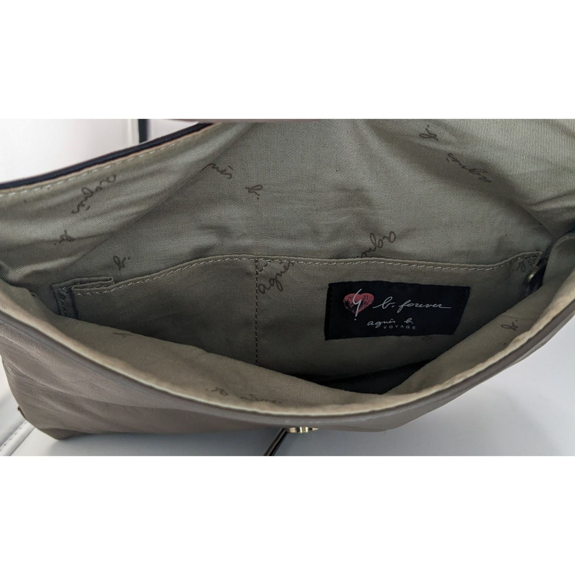 agnes b. Agnes B. Voyage Vintage Crossbody Bag In Black & Brown Leath Size ONE SIZE - 8 Thumbnail