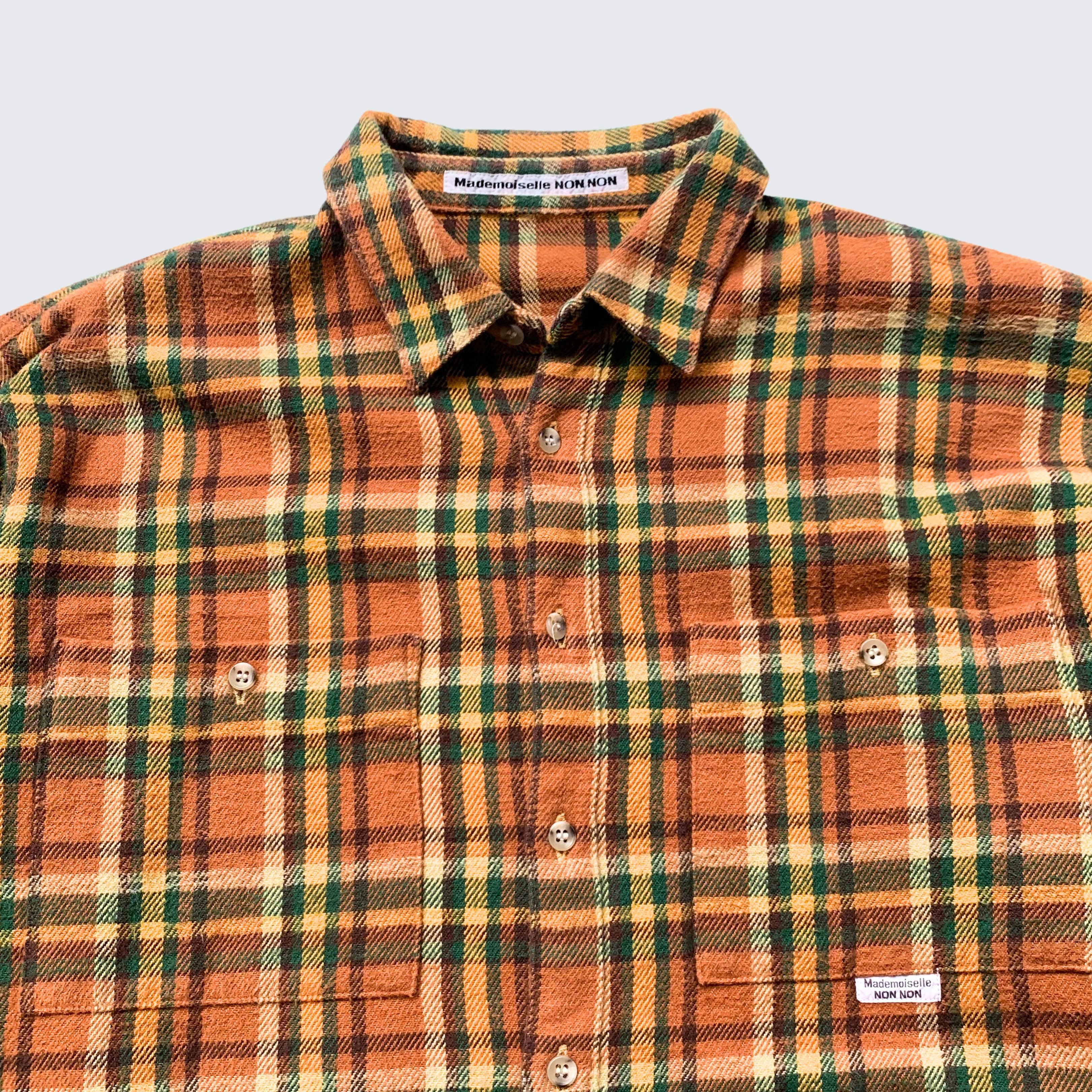 Designer × Japanese Brand Mademoiselle NON NON Japan 2000s Mens Flannel Longshirt Size US M / EU 48-50 / 2 - 2 Thumbnail