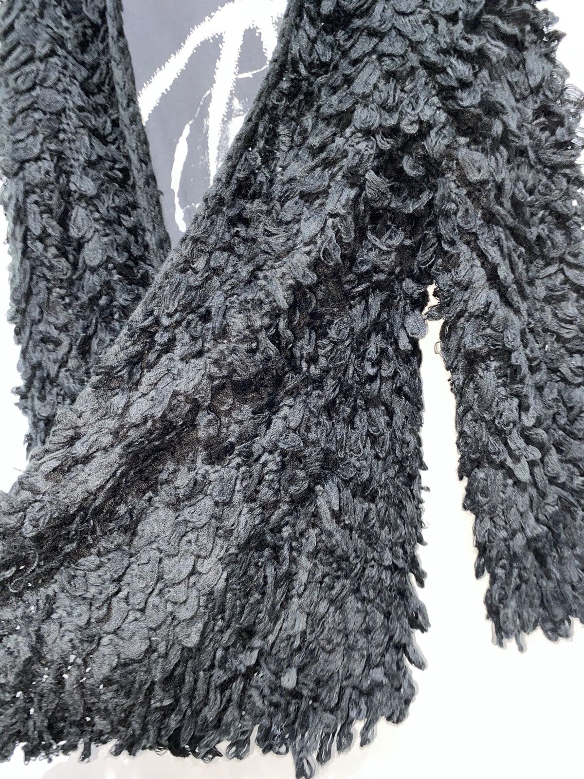Yasuyuki Ishii Crazy fuzzy tassel fringed wool faux fur cardigan Size US L / EU 52-54 / 3 - 5 Thumbnail