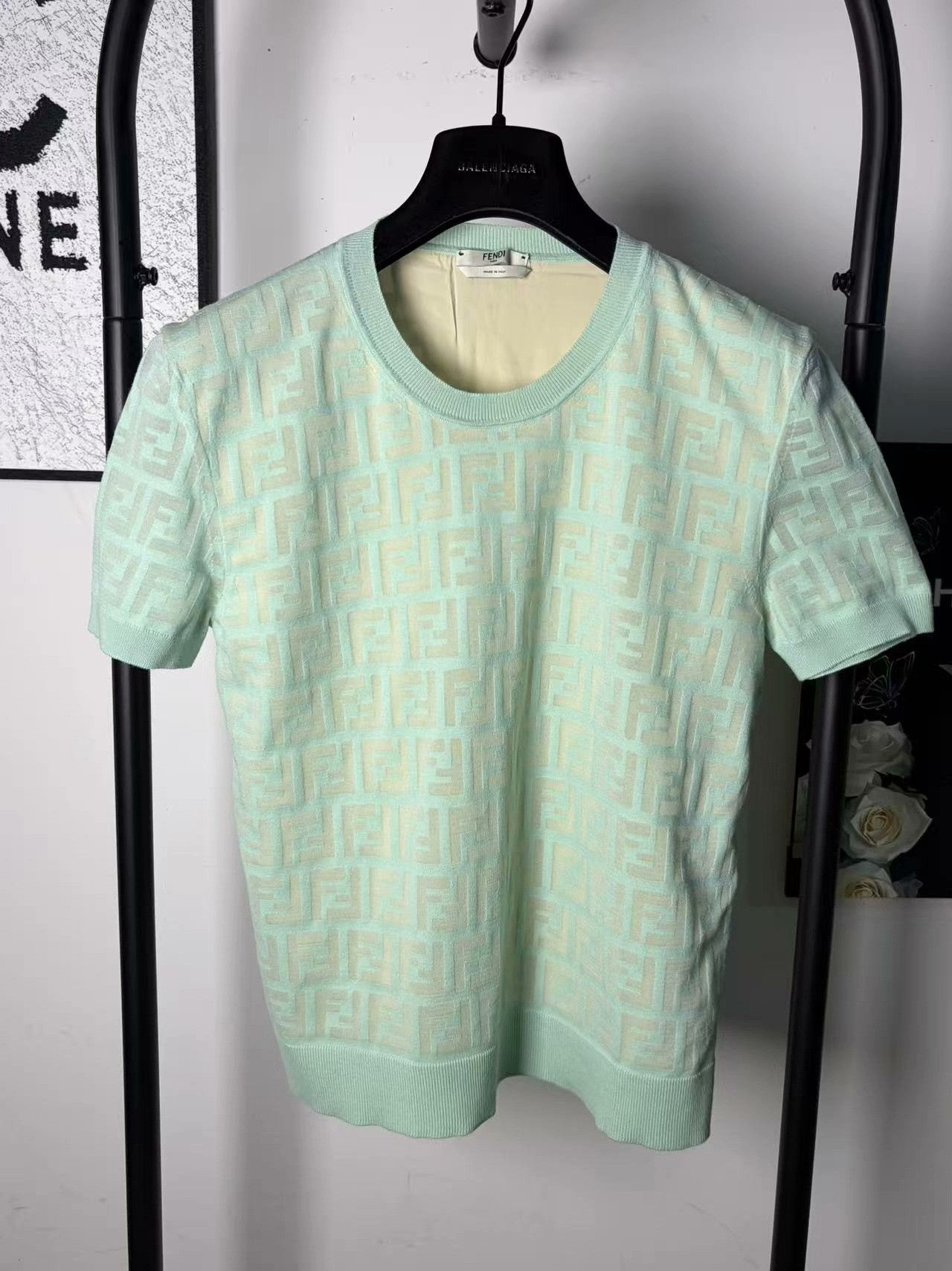 Fendi Fendi Knit White T-Shirt xl Men Size US XL / EU 56 / 4 - 1 Thumbnail