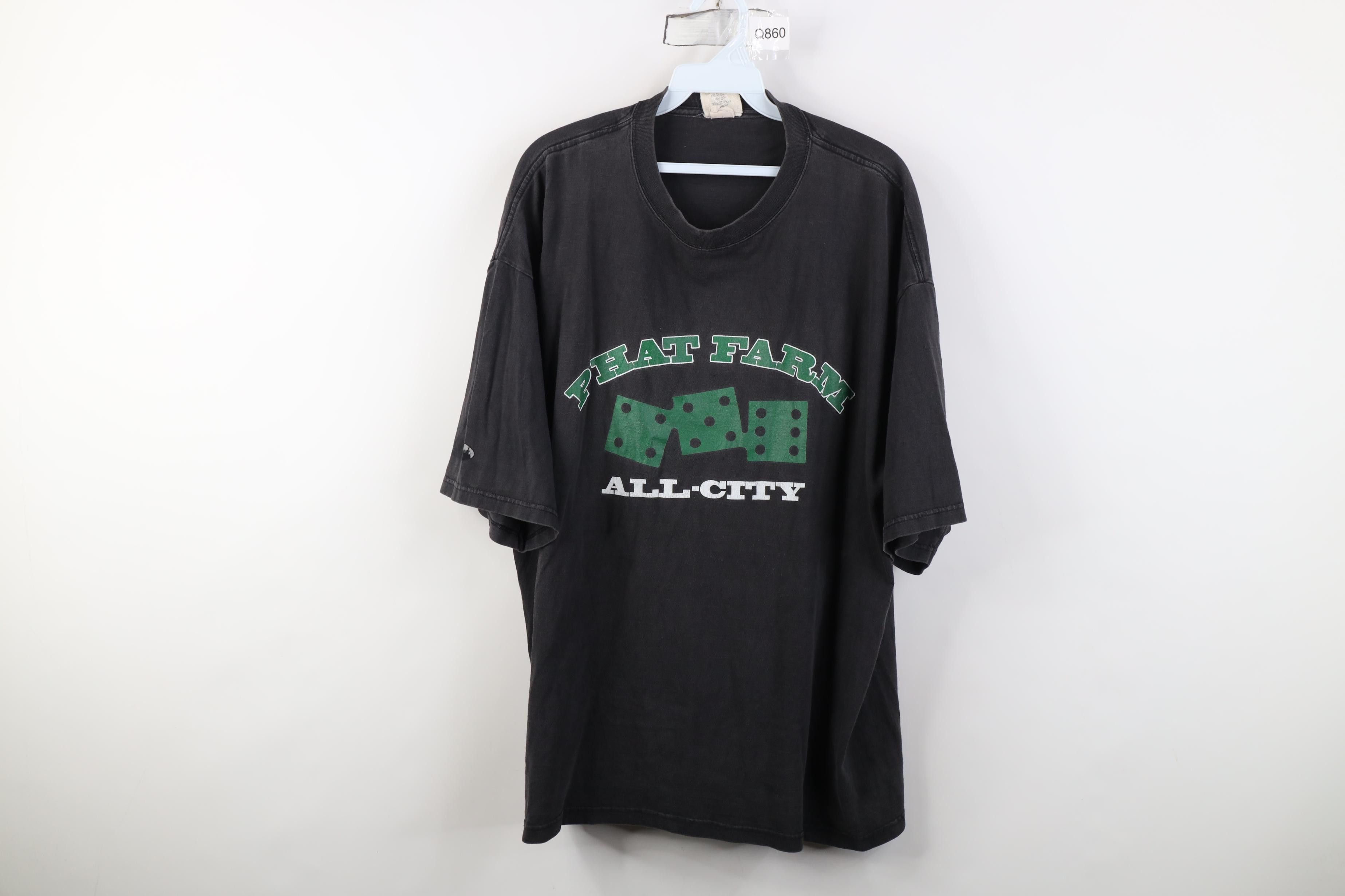 Phat Farm Vintage 90s Phat Farm City Dice Gambling Hip Hop T-Shirt USA Size US XL / EU 56 / 4 - 1 Thumbnail