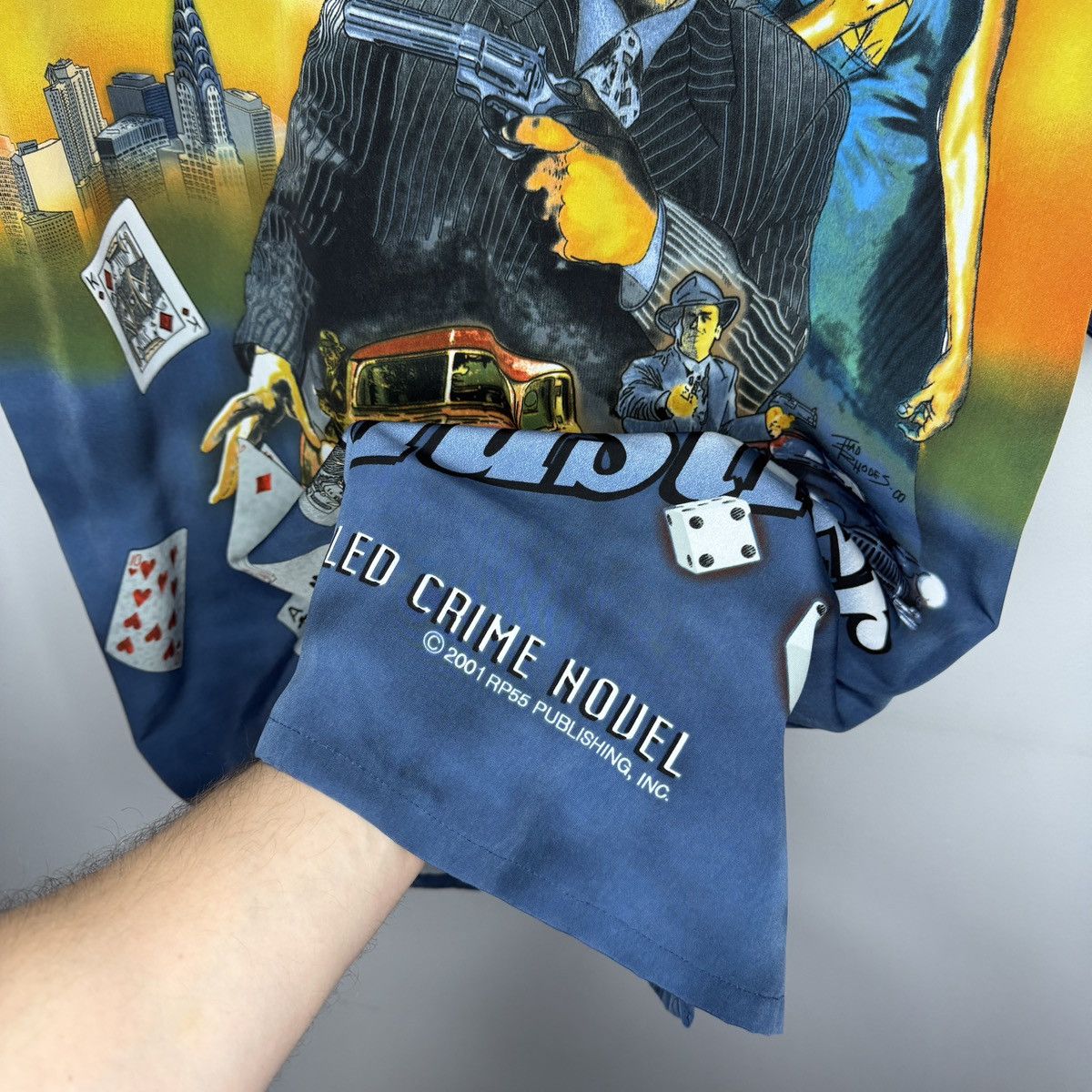 Vintage Y2K VTG FERUGINI HUSTLER LUCKY WAYS PRINT GAMBLING SHIRT Size US L / EU 52-54 / 3 - 10 Thumbnail