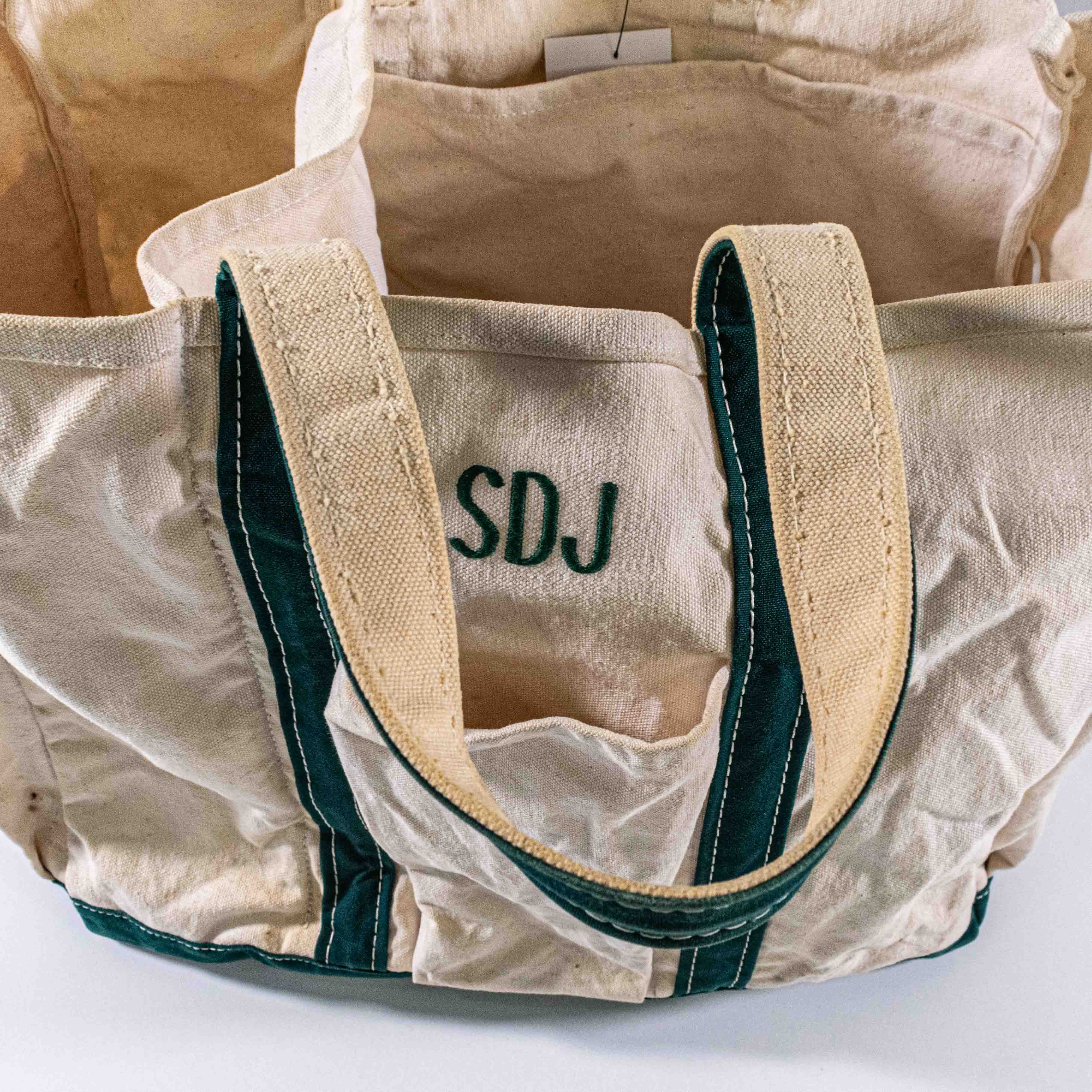 L.L. Bean LL Bean Canvas Garden Tote Bag Distressed Boat and Tote Size ONE SIZE - 5 Thumbnail