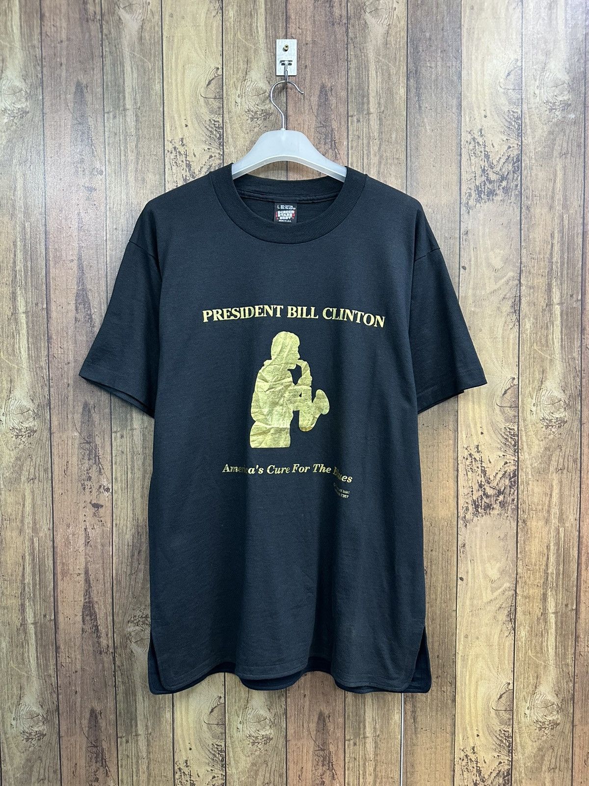 Vintage Vintage President Bill Clinton America 80s Screen Stars A260 Size US M / EU 48-50 / 2 - 1 Thumbnail