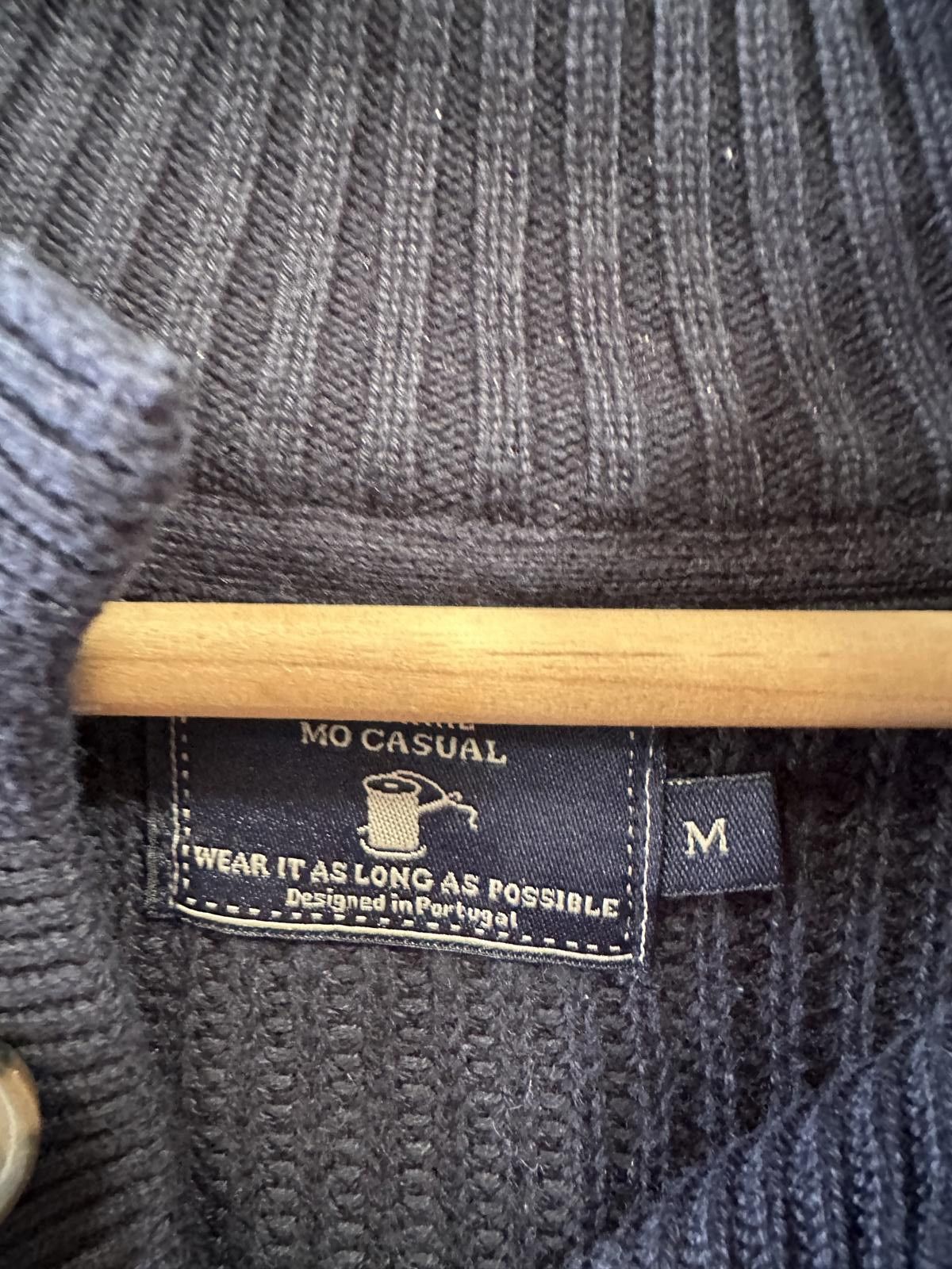 Unknown London Men's Dark Gray Knit Button-Up Sweater Size US M / EU 48-50 / 2 - 4 Thumbnail
