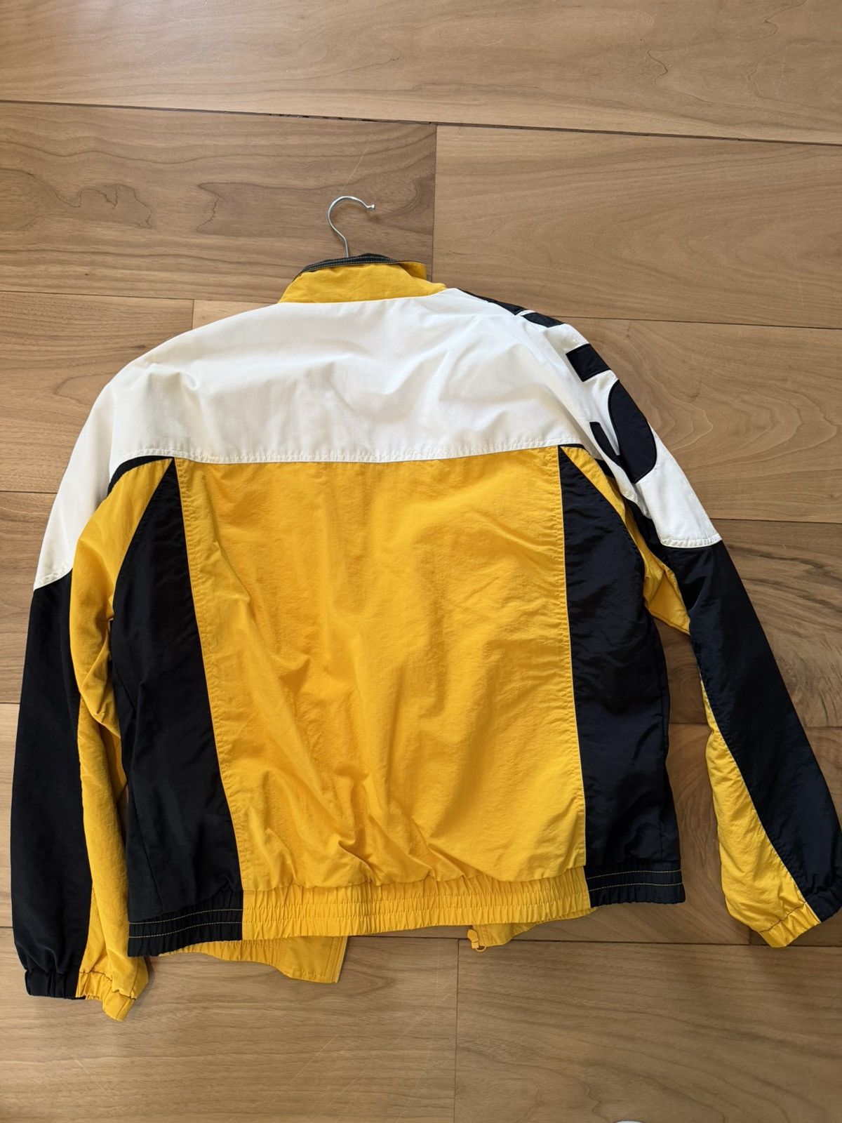 Supreme Supreme Shoulder Logo Track Jacket Yellow Black Size US XL / EU 56 / 4 - 2 Thumbnail