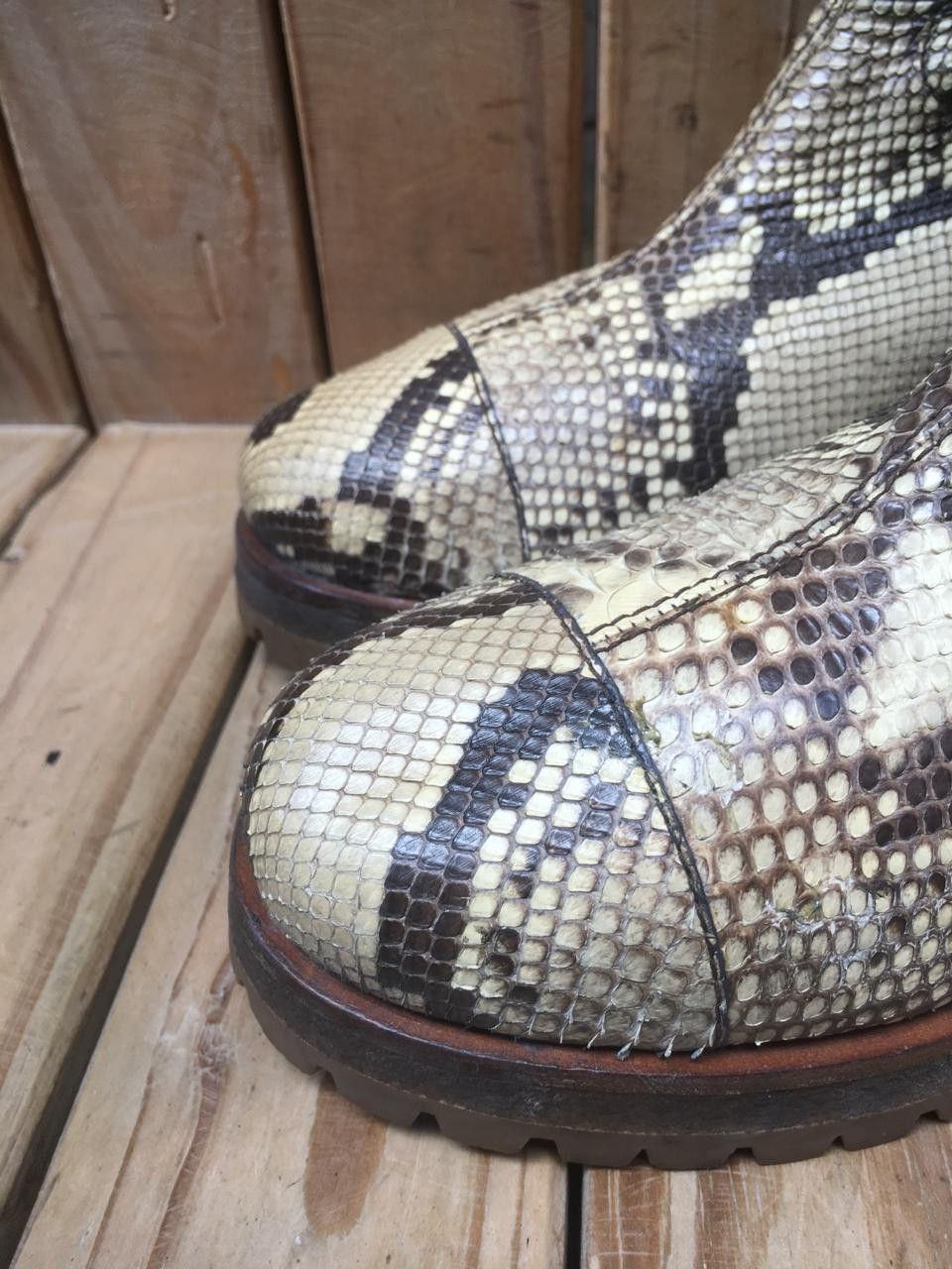 Prada Prada Milano exotic Snake skin Pull on leather boots EUR 38 Size US 8 / IT 38 - 15 Thumbnail