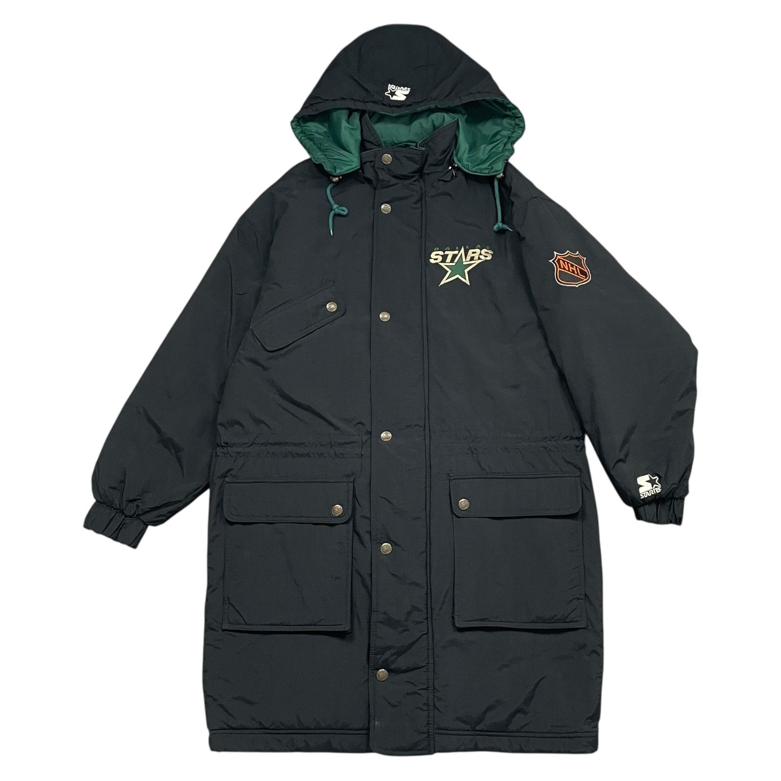 NHL VTG 90s DALLAS STARS STARTER CENTER ICE PARKA COAT JACKET Size US M / EU 48-50 / 2 - 1 Thumbnail