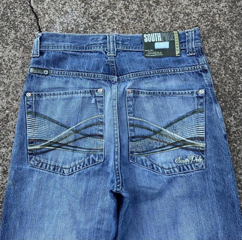 Southpole Southpole baggy jeans with green embroidery Size US 30 / EU 46 - 2 Thumbnail