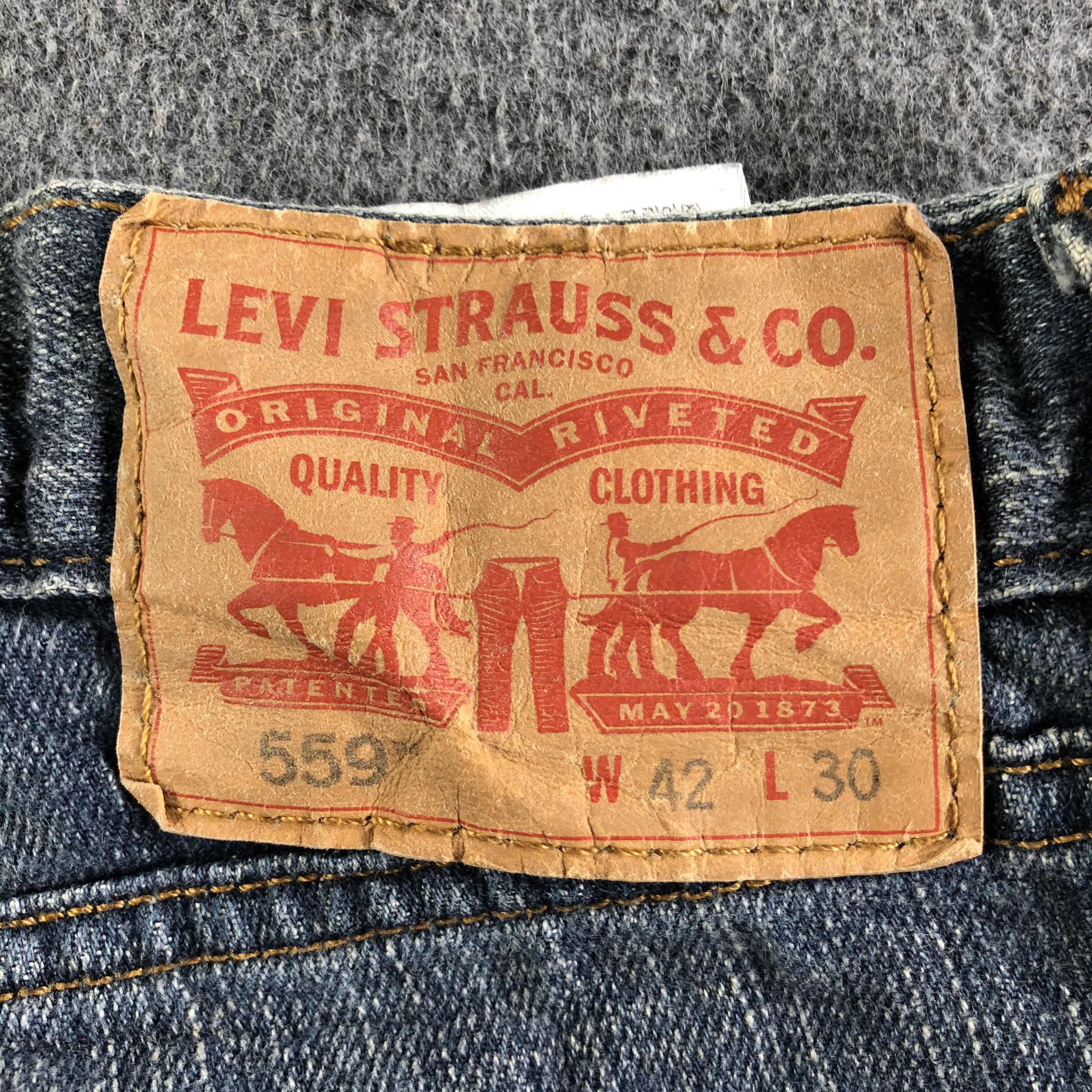 Levi's Vintage Blue Wash Levis 559 Jeans-J4180 Size US 43 - 5 Thumbnail