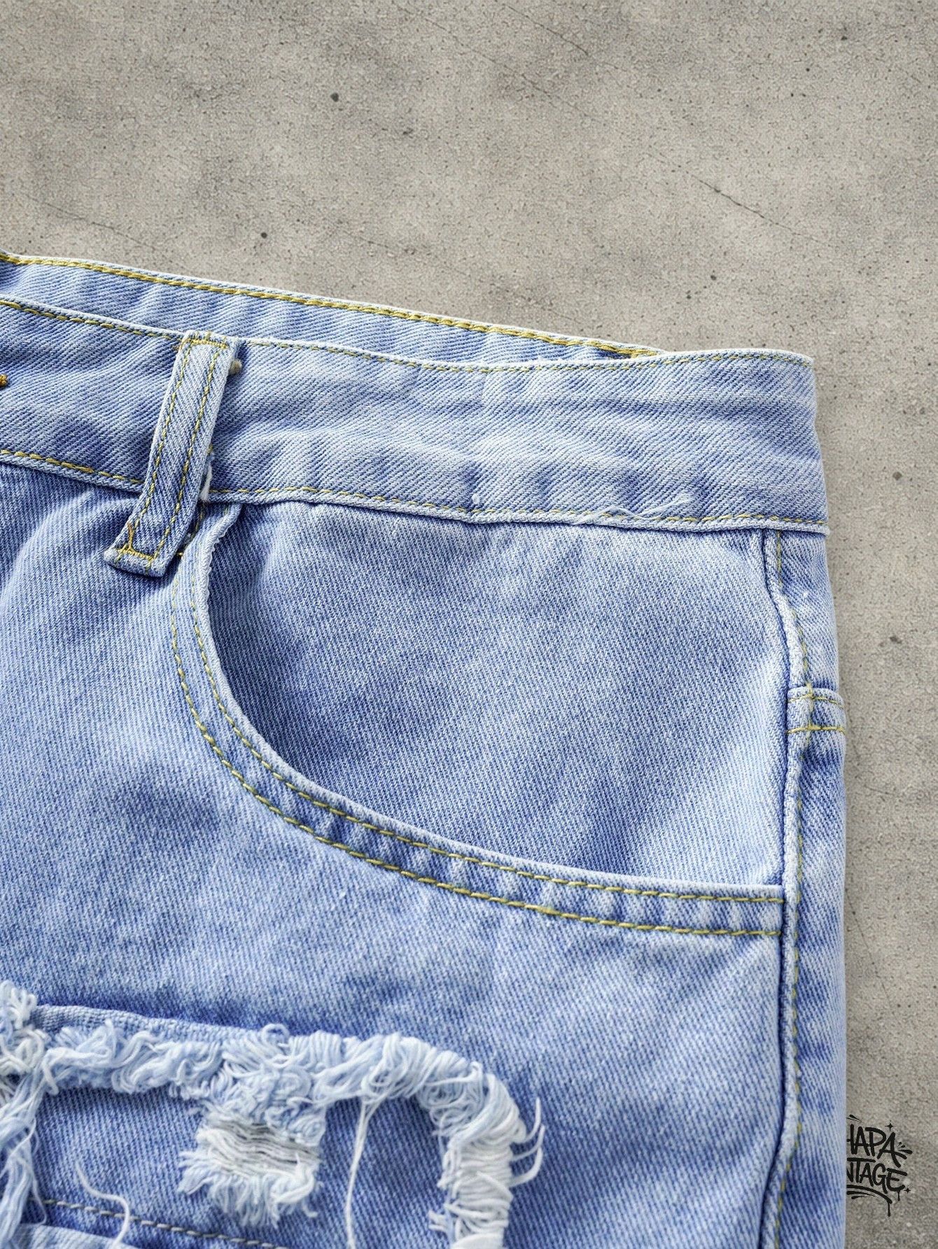 Vintage Distressed jeans shorts Size US 32 / EU 48 - 4 Thumbnail