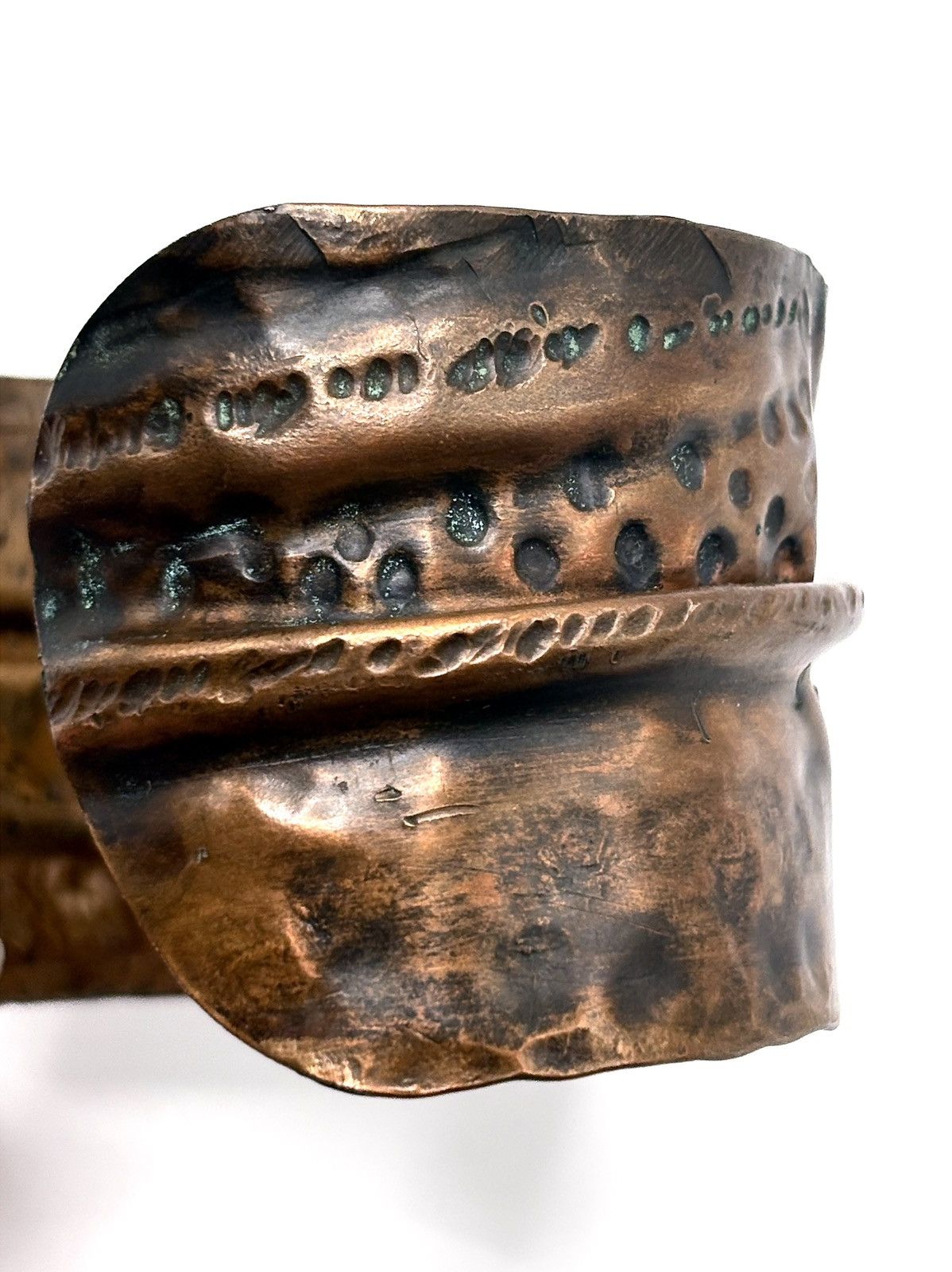 Japanese Brand Handmade Hammered Copper Cuff Bangle Size ONE SIZE - 9 Thumbnail