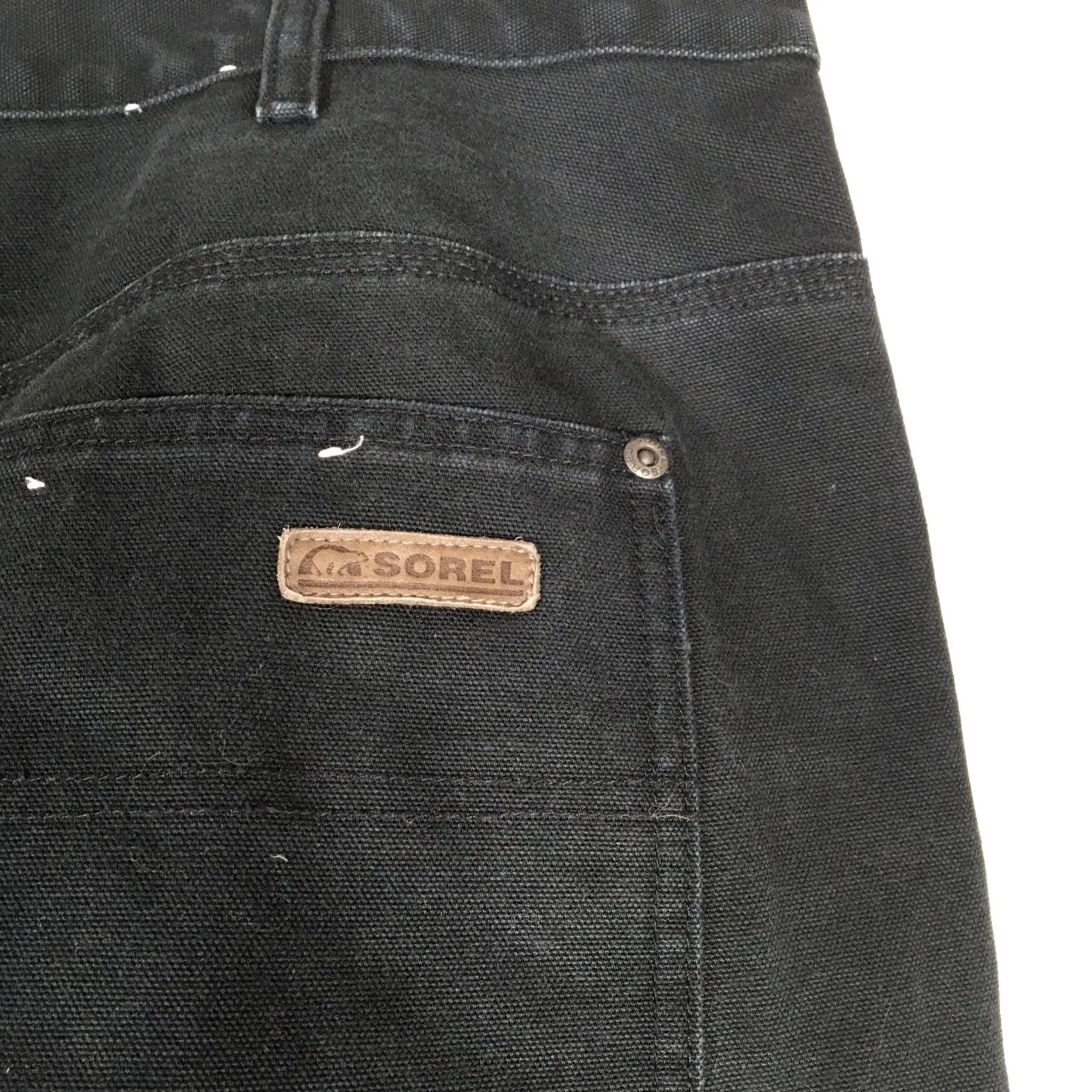 SOREL Sorel Men's Utility Pants Black 40x34 Denim Cargo Wide-Leg Work Pants Casual, Workwear Mens Pants Size US 40 / EU 56 - 4 Thumbnail