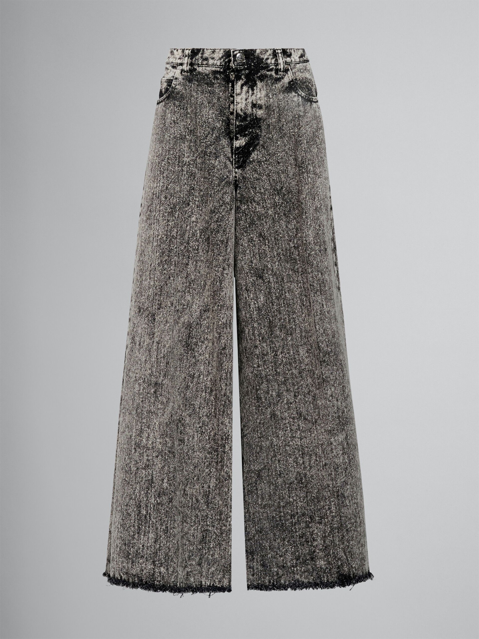 o1f1d3z0725 Denim Wide-Leg Pant in Grey